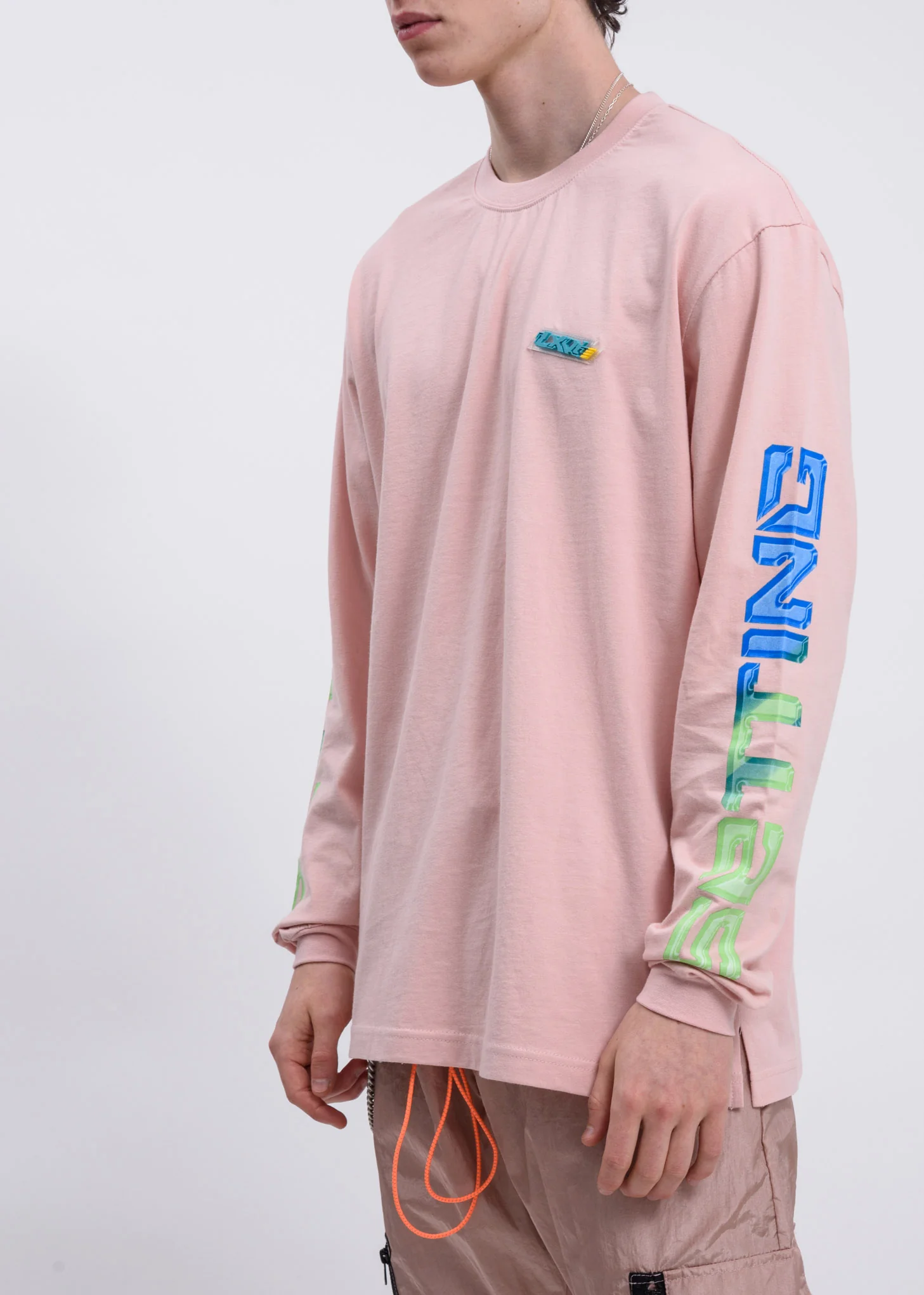 Pink Chest Logo Long Sleeve - Image 5