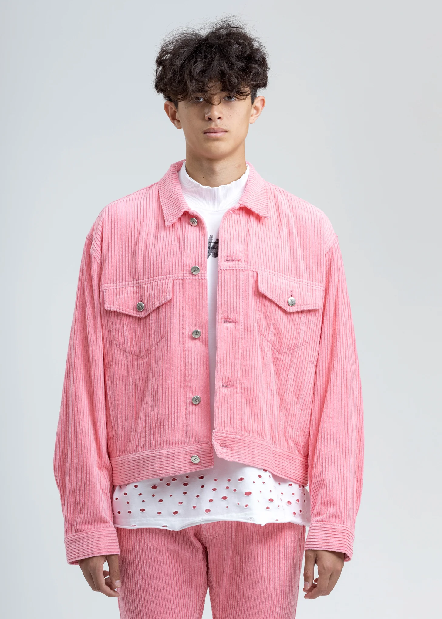 Pink Corduroy Jacket - Image 6