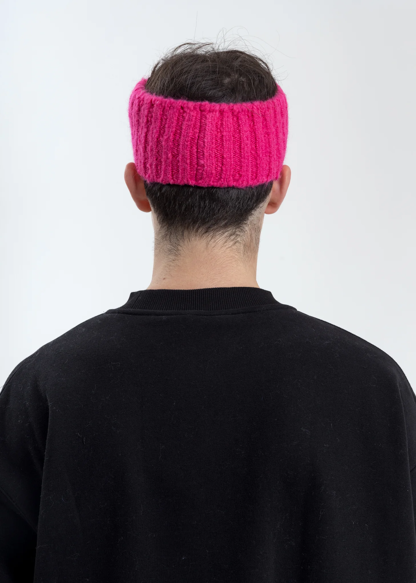 Pink Embroidered Metal Logo Hairband - Image 4