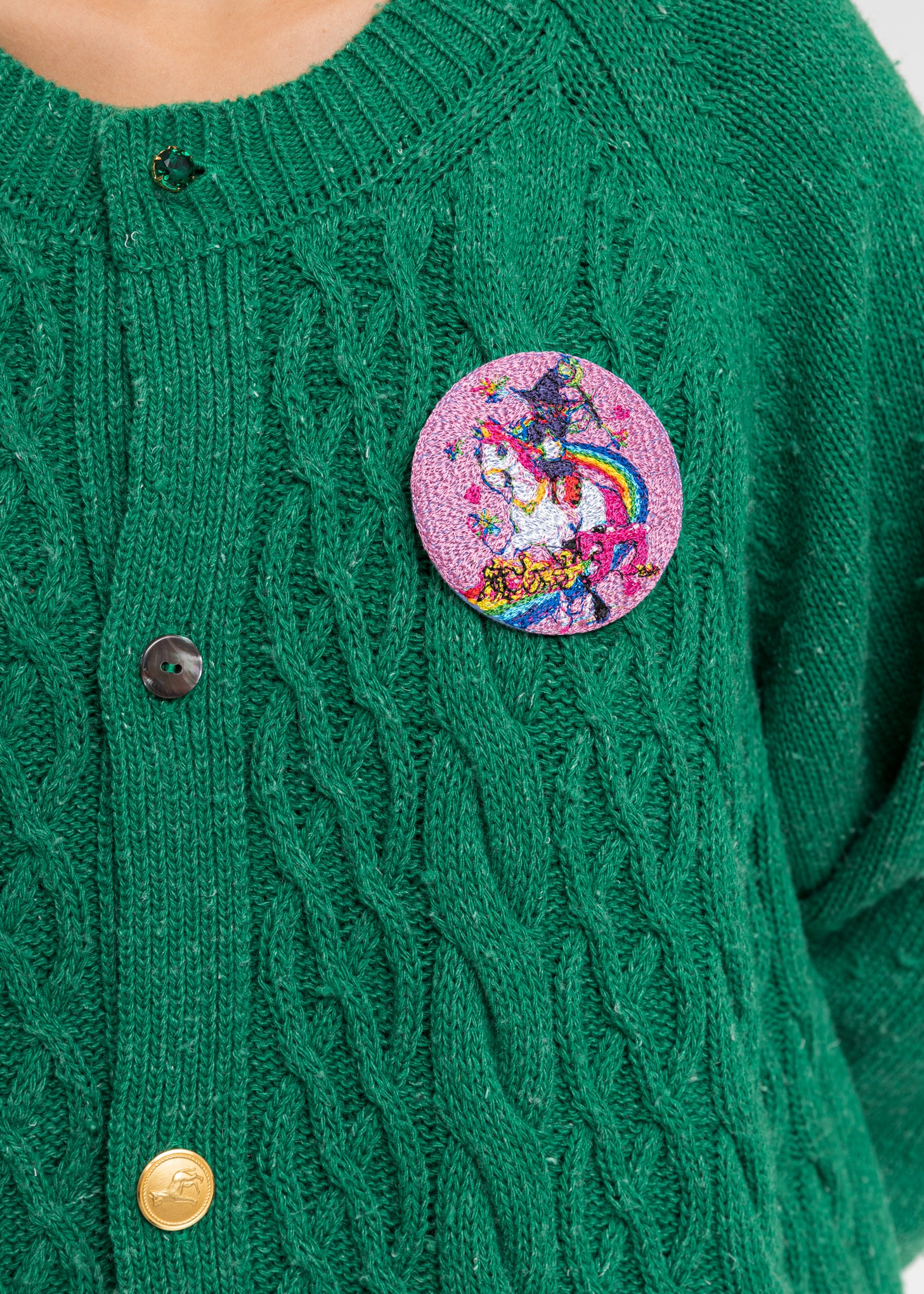 Pink Embroidery Badge - Image 2