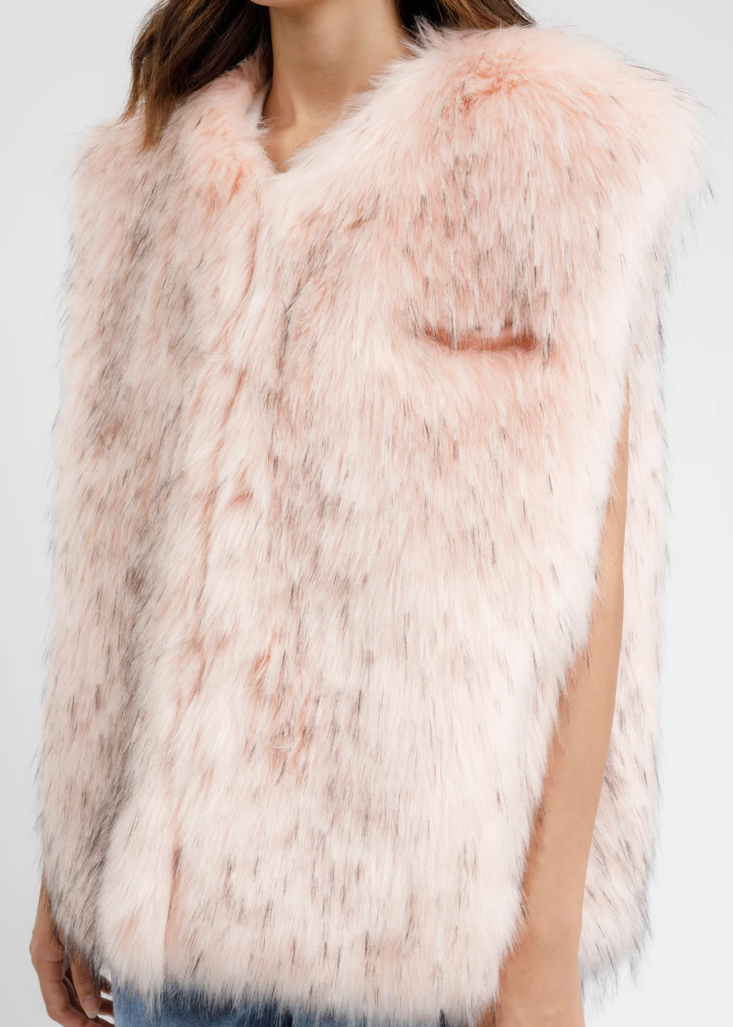 Pink Faux Fur Vest - Image 4