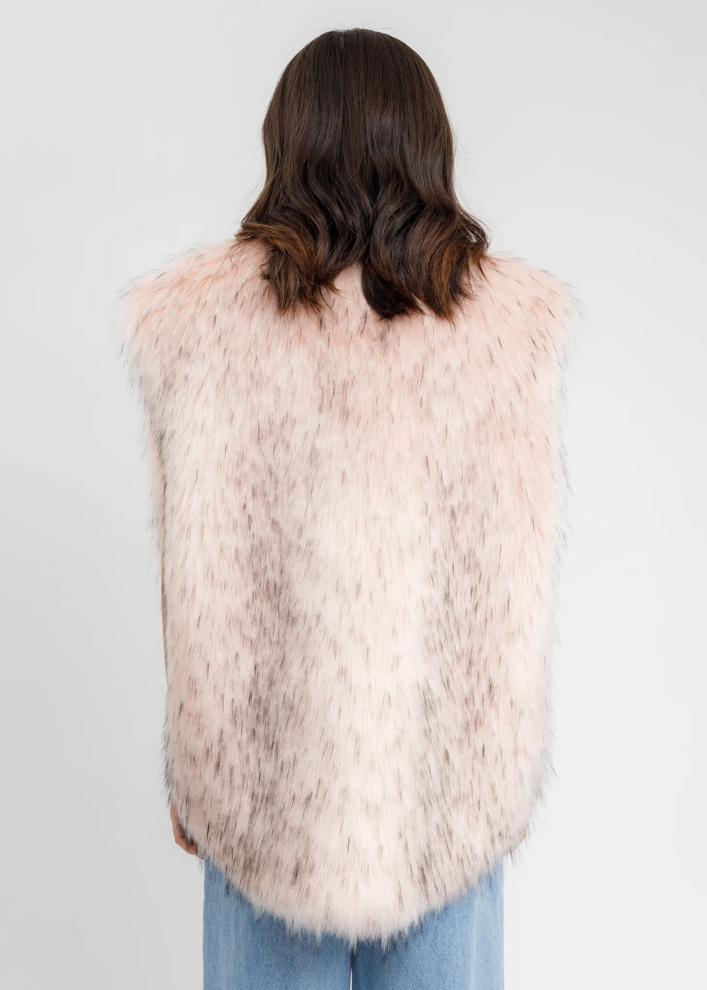 Pink Faux Fur Vest - Image 5