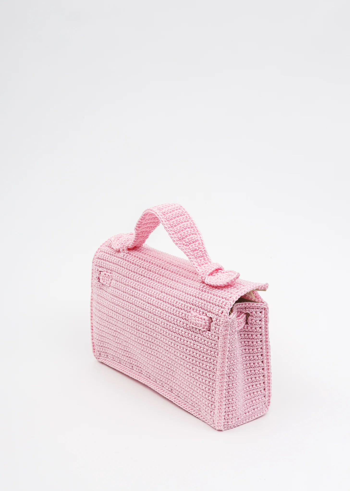 Pink Handmade Crochet Bag-preorder - Image 6