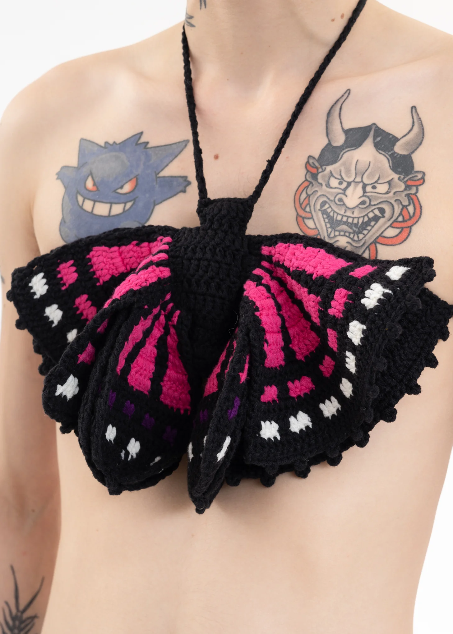 Pink HAND-CROCHET BUTTERFLY TOPS - Image 2