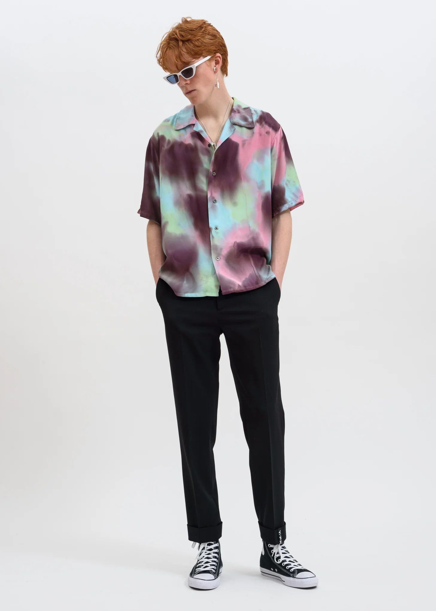 Pink Hawaiian Tie Dye Shirt - Image 2