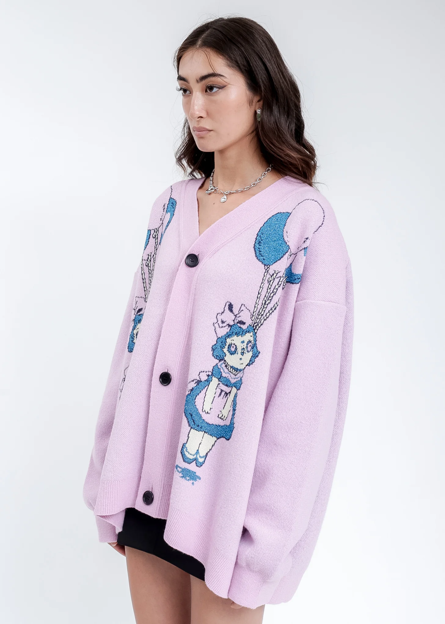Pink Heaven Girl Knit Cardigan - Image 3