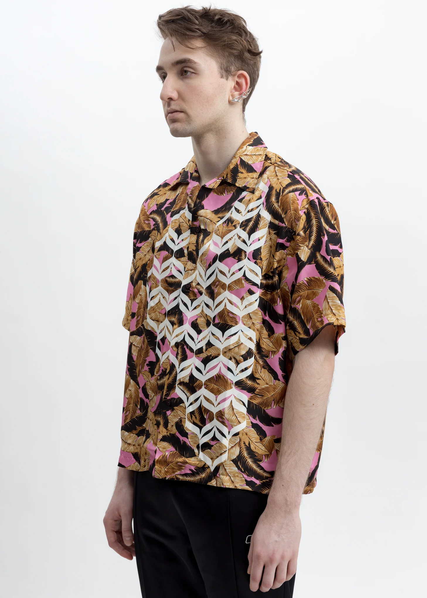 Pink Kim Leaf Shirt - Image 2