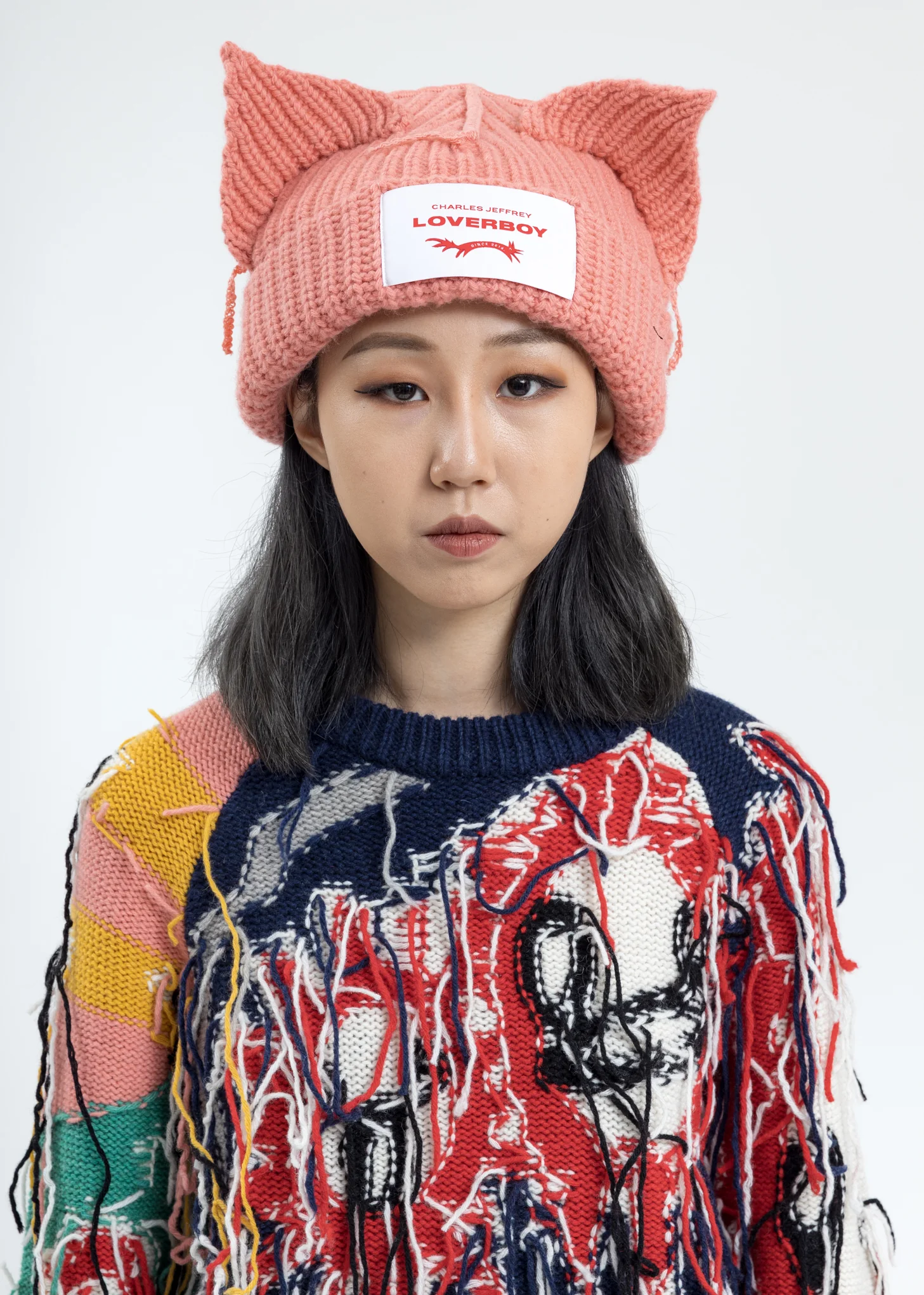Pink Chunky Ears Beanie - (PRE-ORDER)