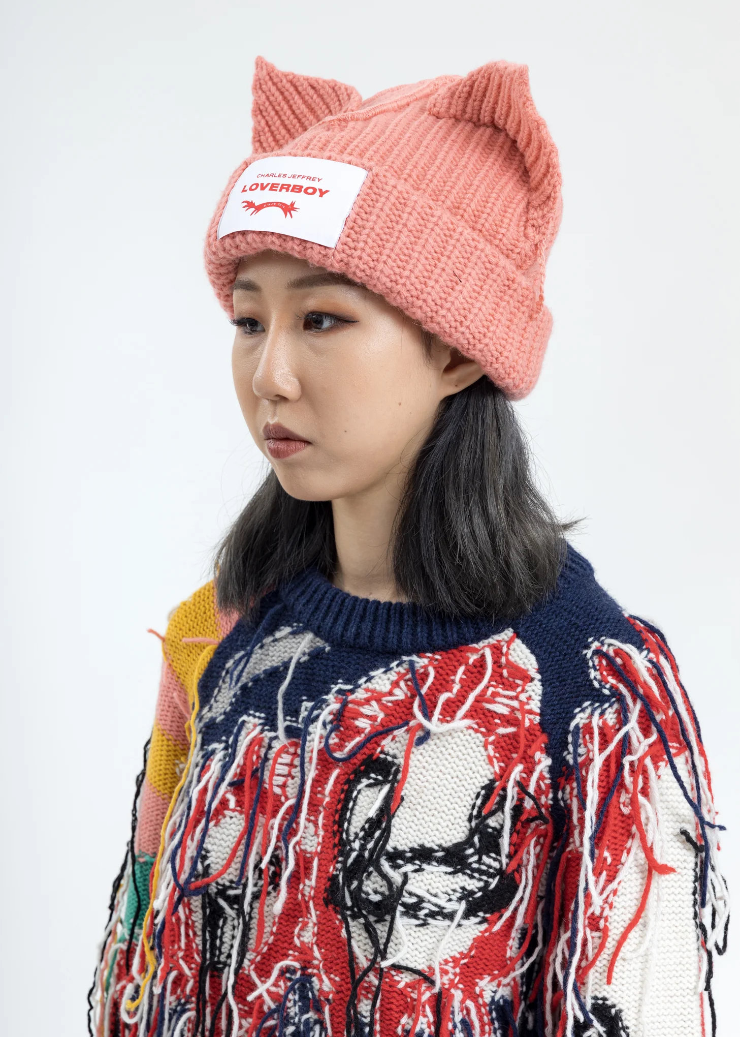 Pink Chunky Ears Beanie - (PRE-ORDER) - Image 2