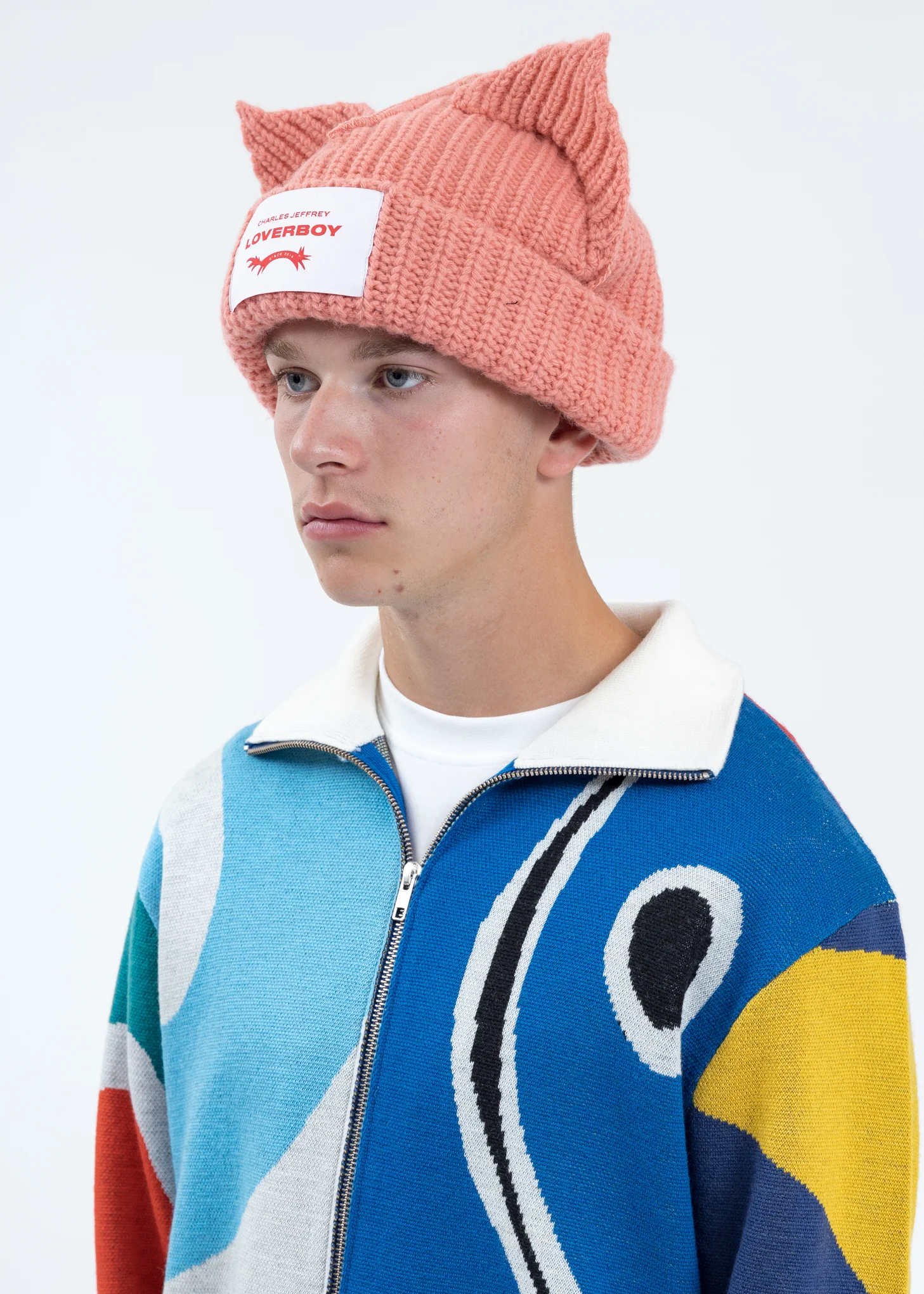 Pink Chunky Ears Beanie - (PRE-ORDER) - Image 2