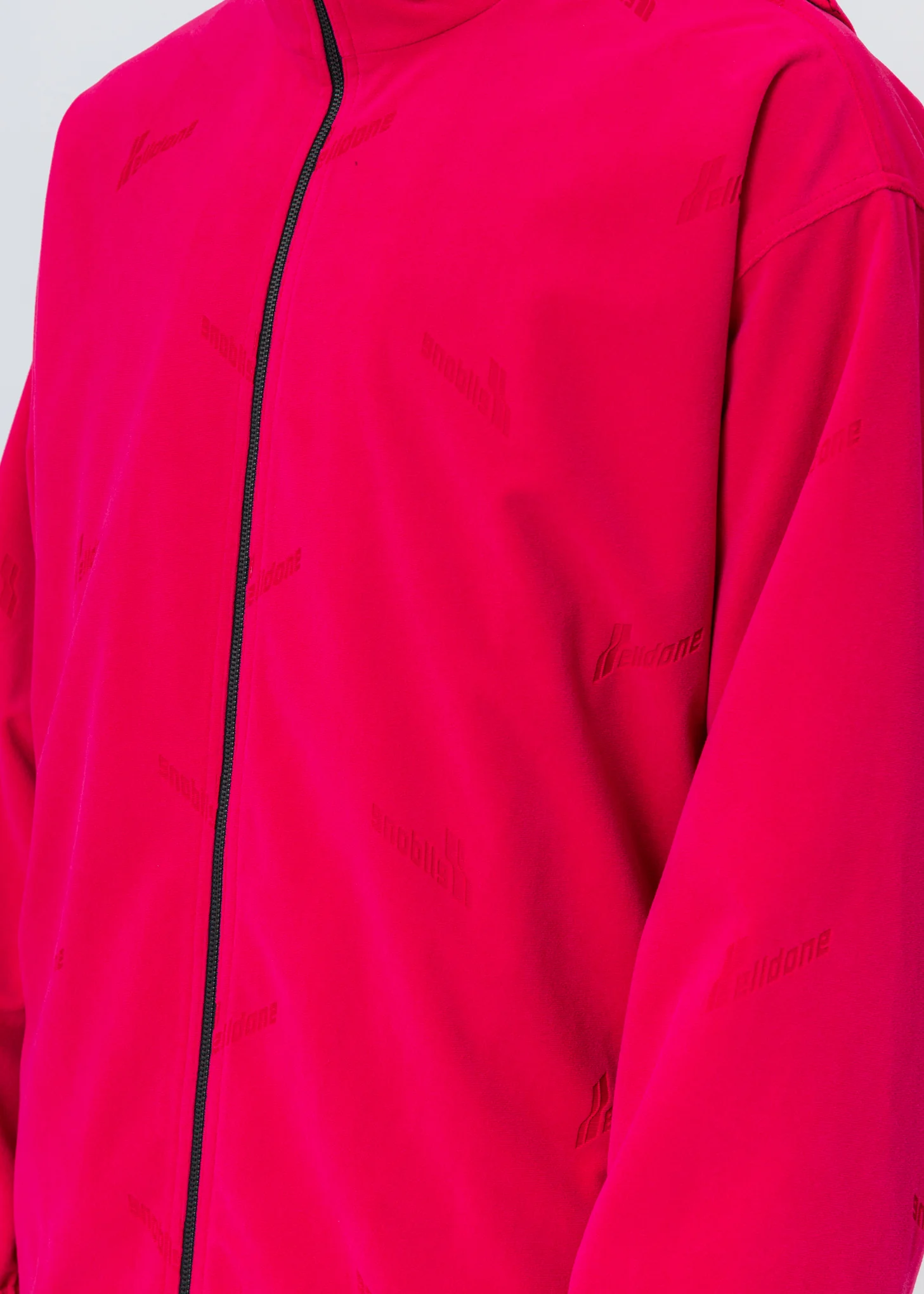 Pink Logo High Neck Zip-Up Jacket - Image 6