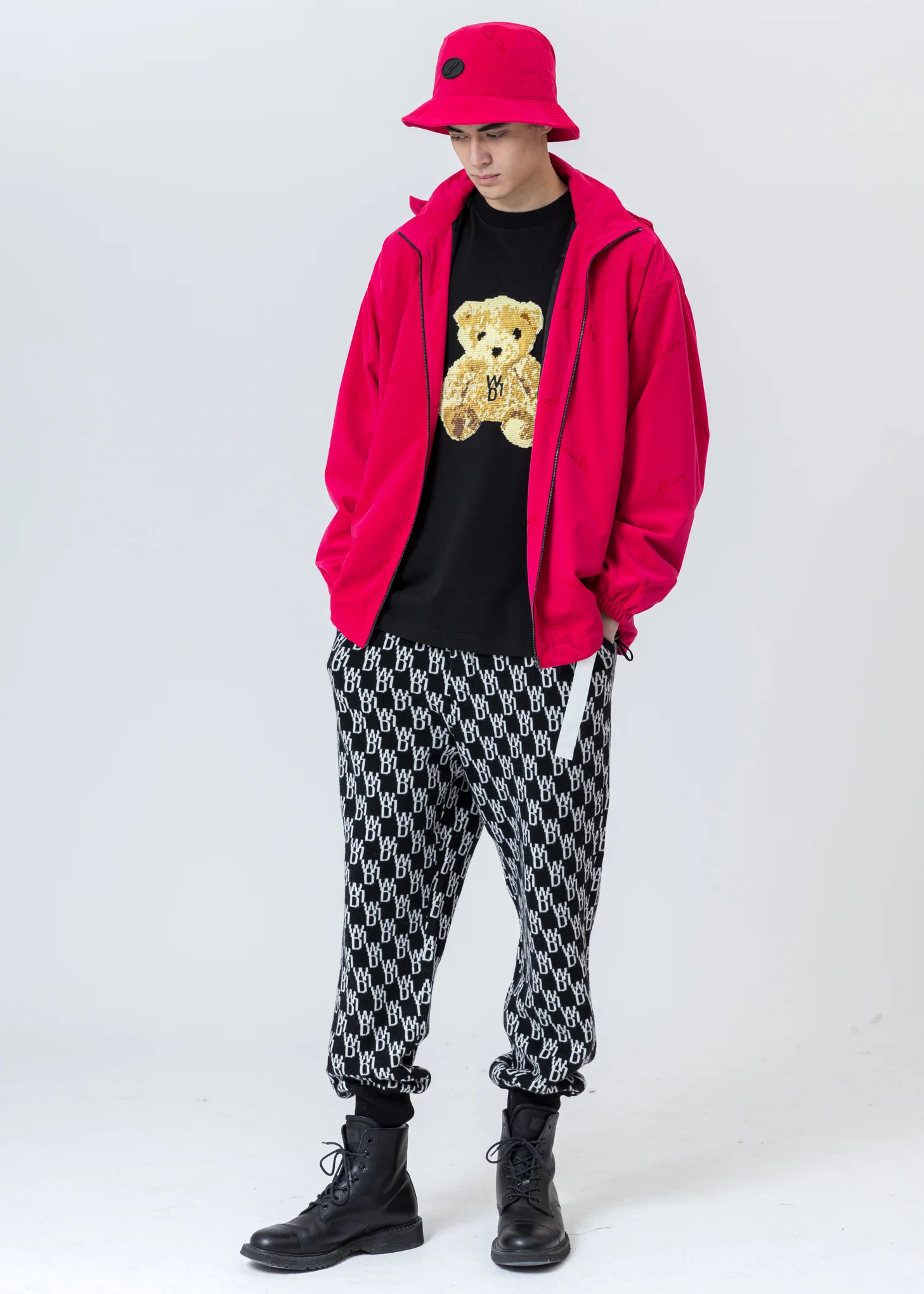 Pink Logo High Neck Zip-Up Jacket - Image 8