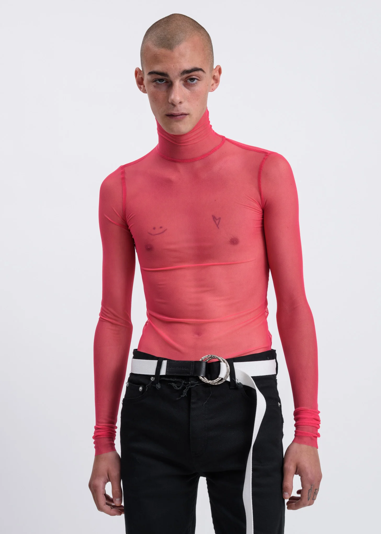 Pink Mesh Top