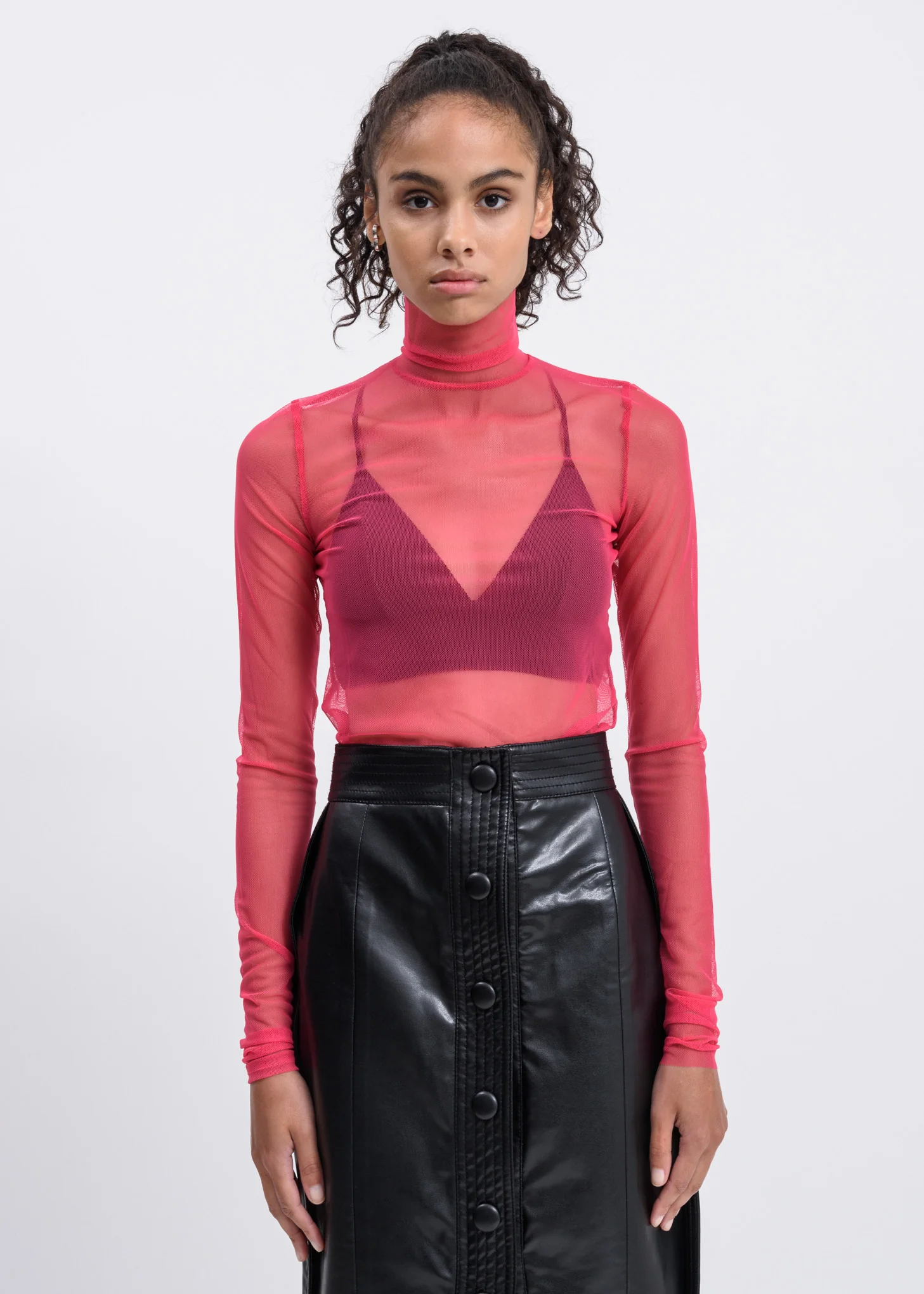 Pink Mesh Top