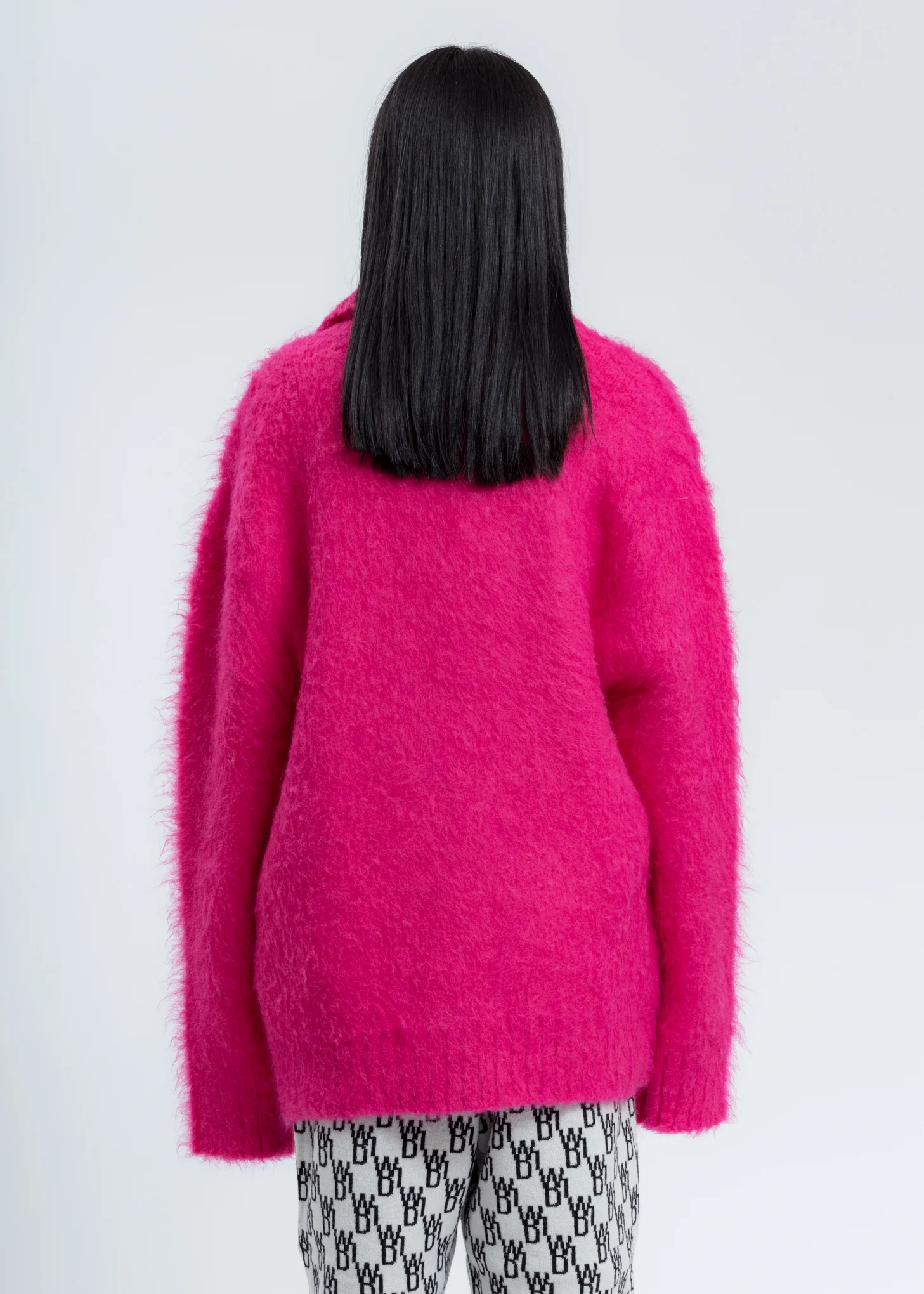 Pink Metal Detail Cardigan - Image 5