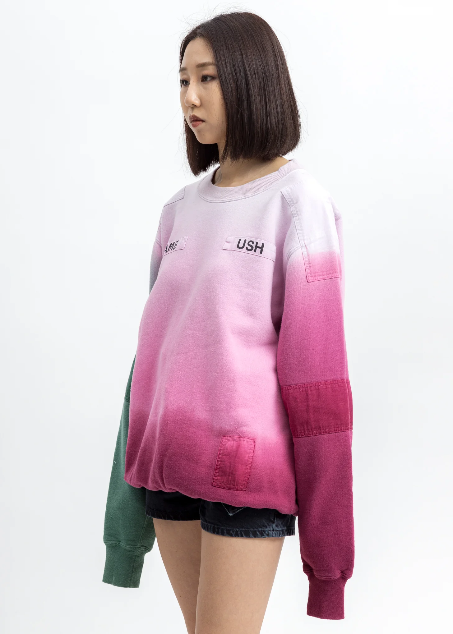 Pink Multicolor New Patchwork Sweatshirt - Image 2