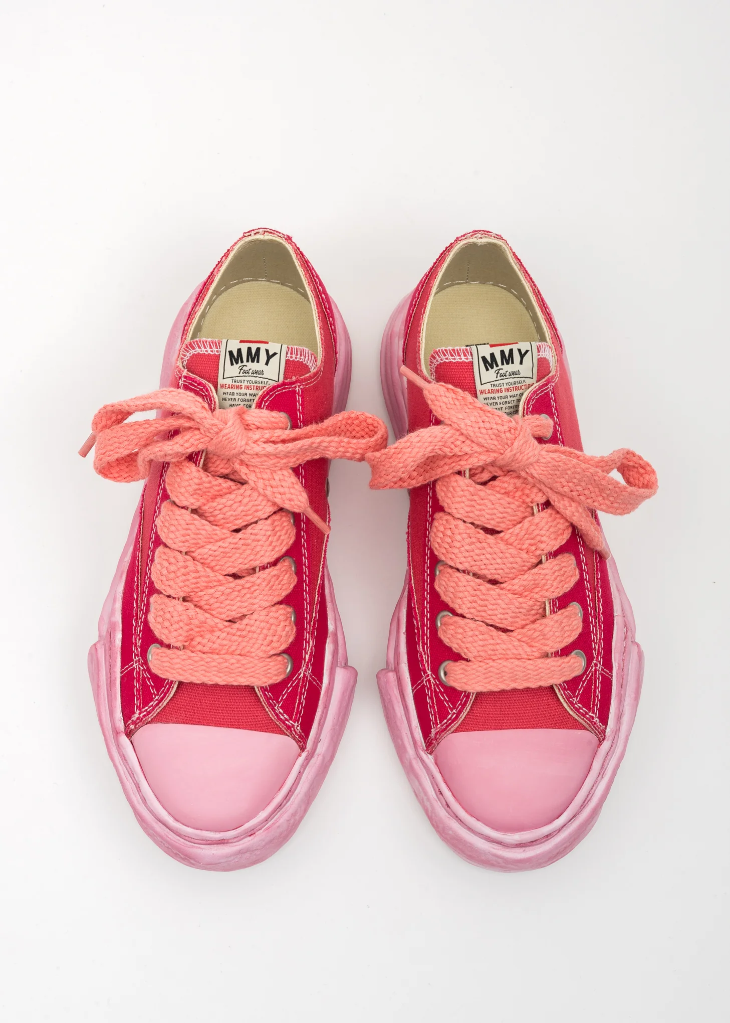 Pink OG Sole Overdyed Canvas Low-Top Sneaker (PETERSON LOW) - Image 2