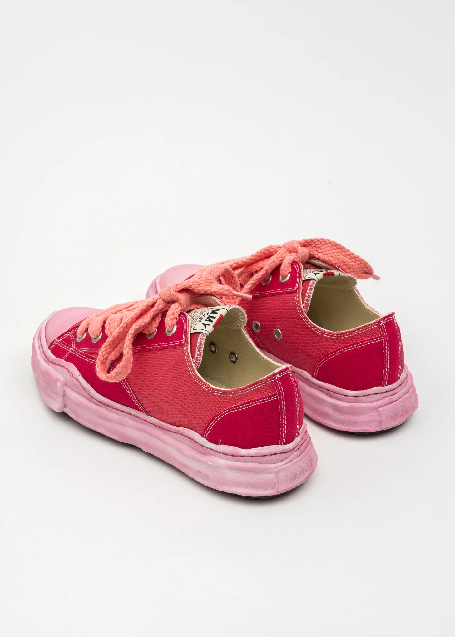 Pink OG Sole Overdyed Canvas Low-Top Sneaker (PETERSON LOW) - Image 3
