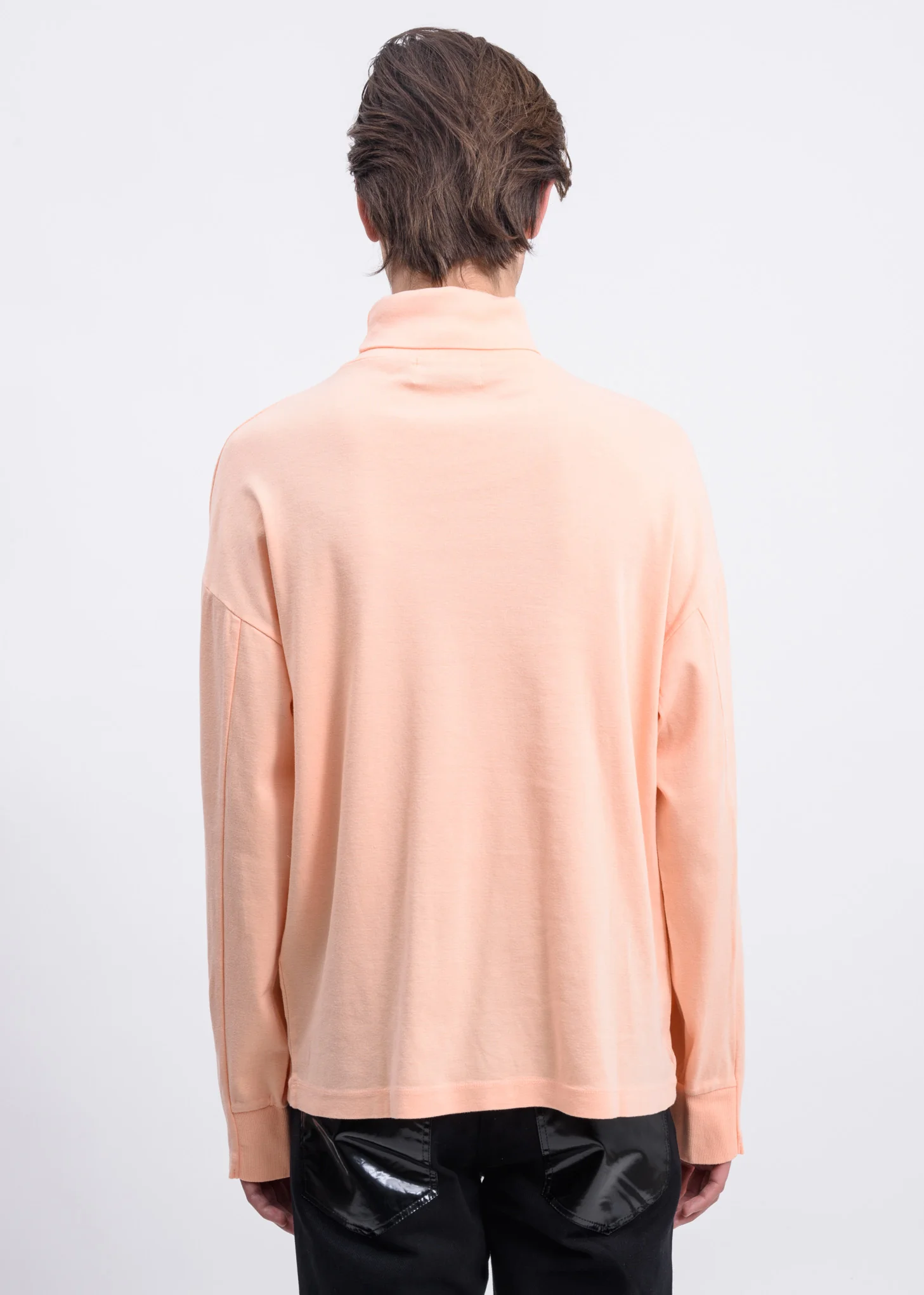 Pink Print Turtleneck Long Sleeves - Image 2