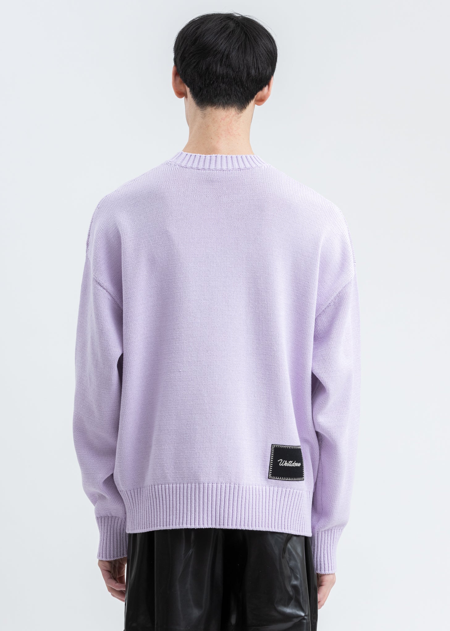 Purple Printed Knit Sweater - Image 2