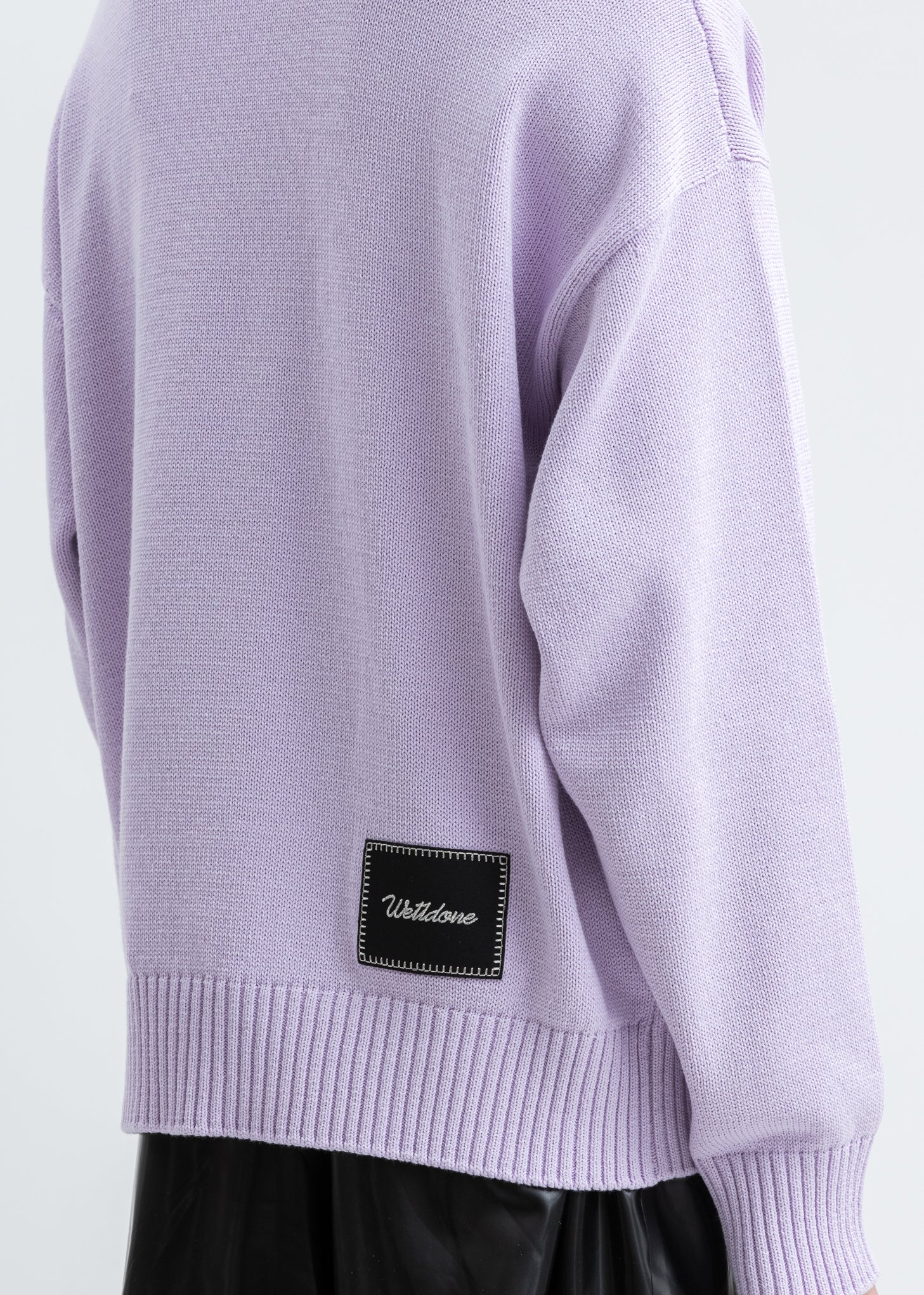 Purple Printed Knit Sweater - Image 5