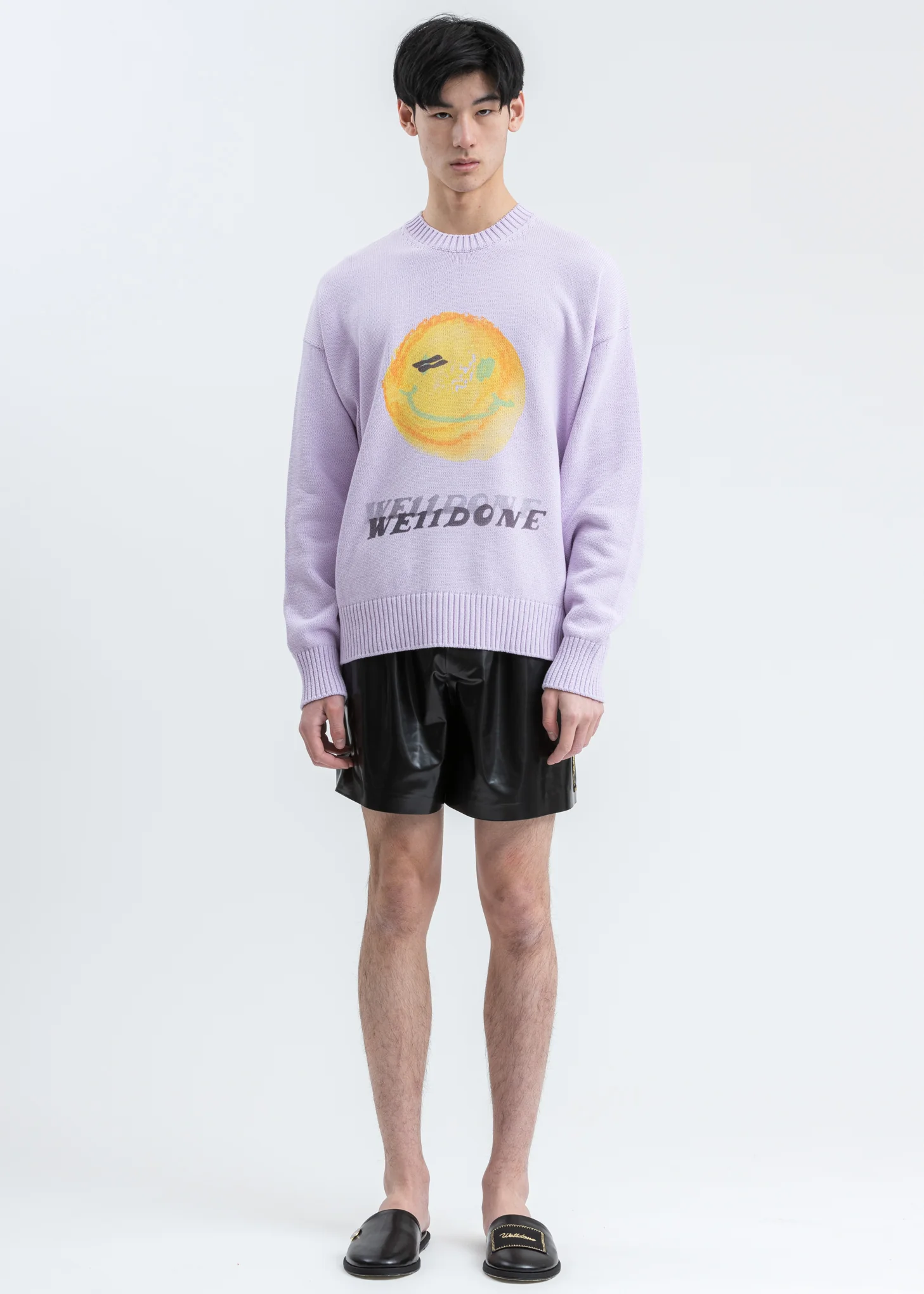 Purple Printed Knit Sweater - Image 6