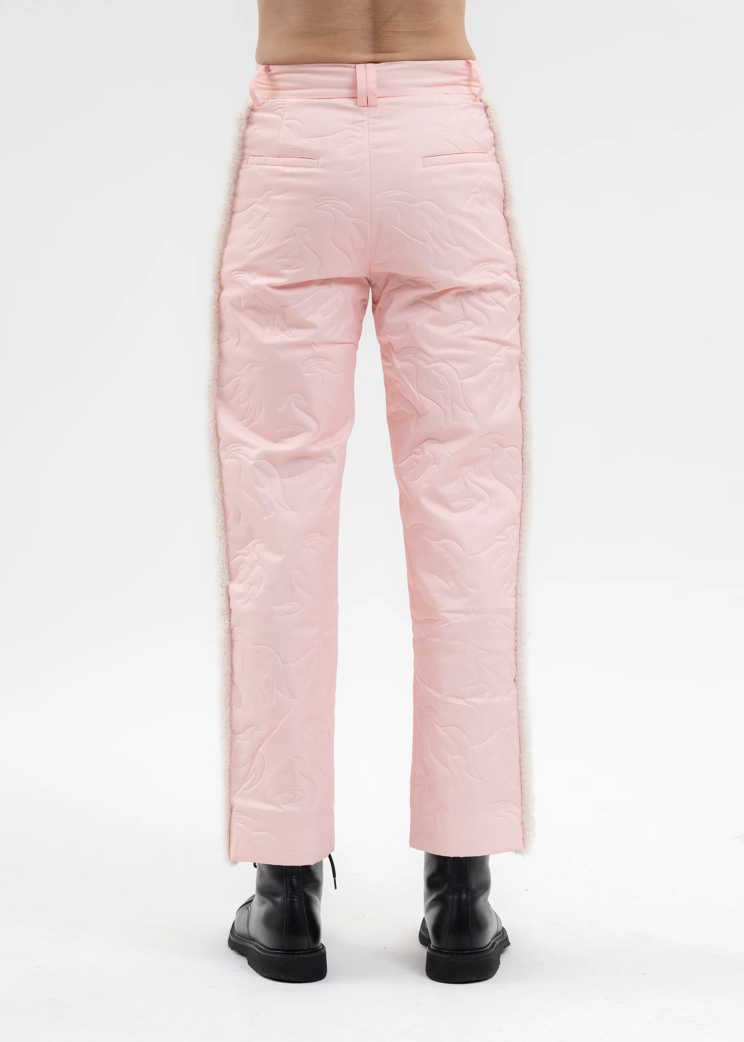 PINK QUILTED PHOENIX TROUSERS - Image 3