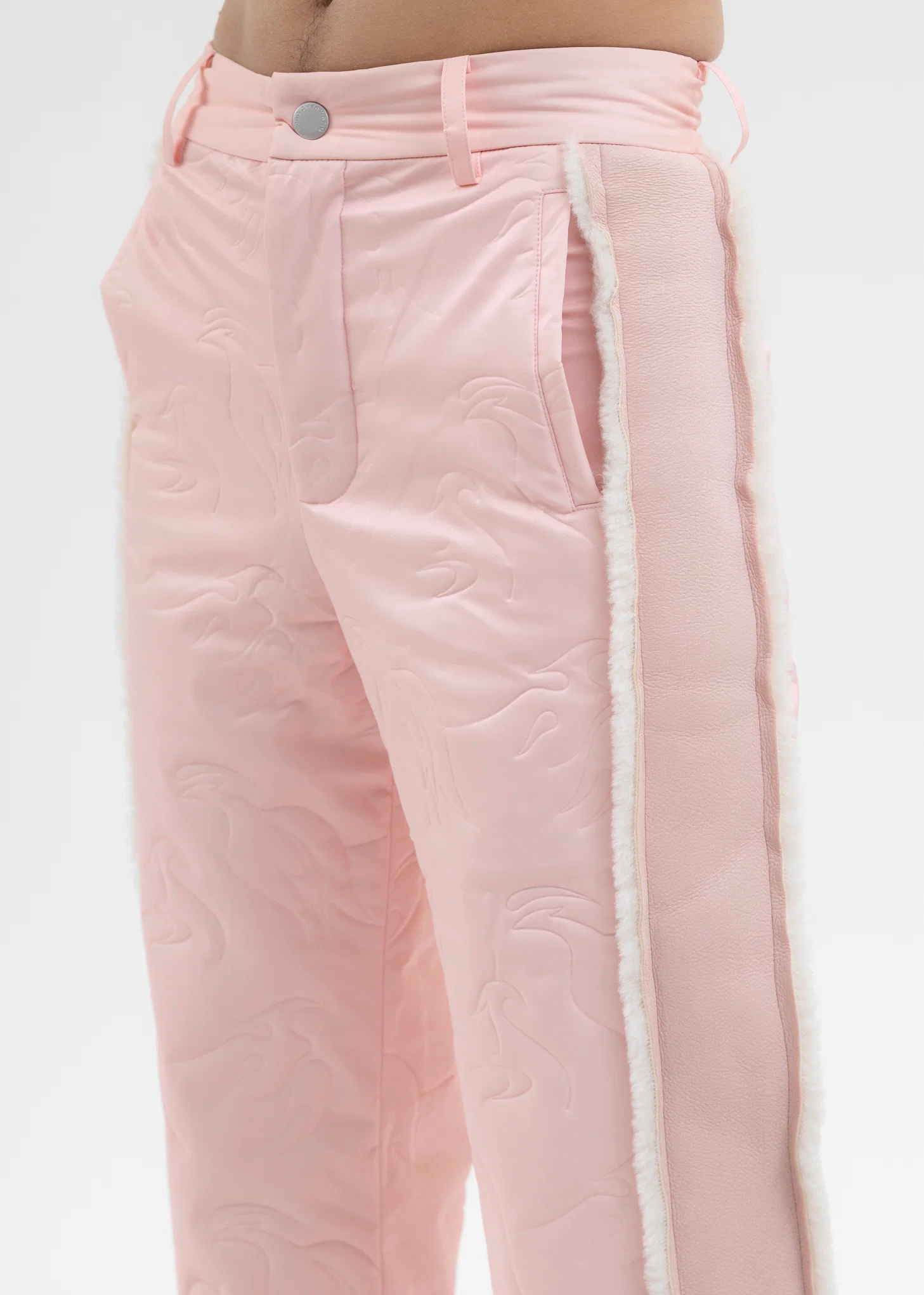 PINK QUILTED PHOENIX TROUSERS - Image 4