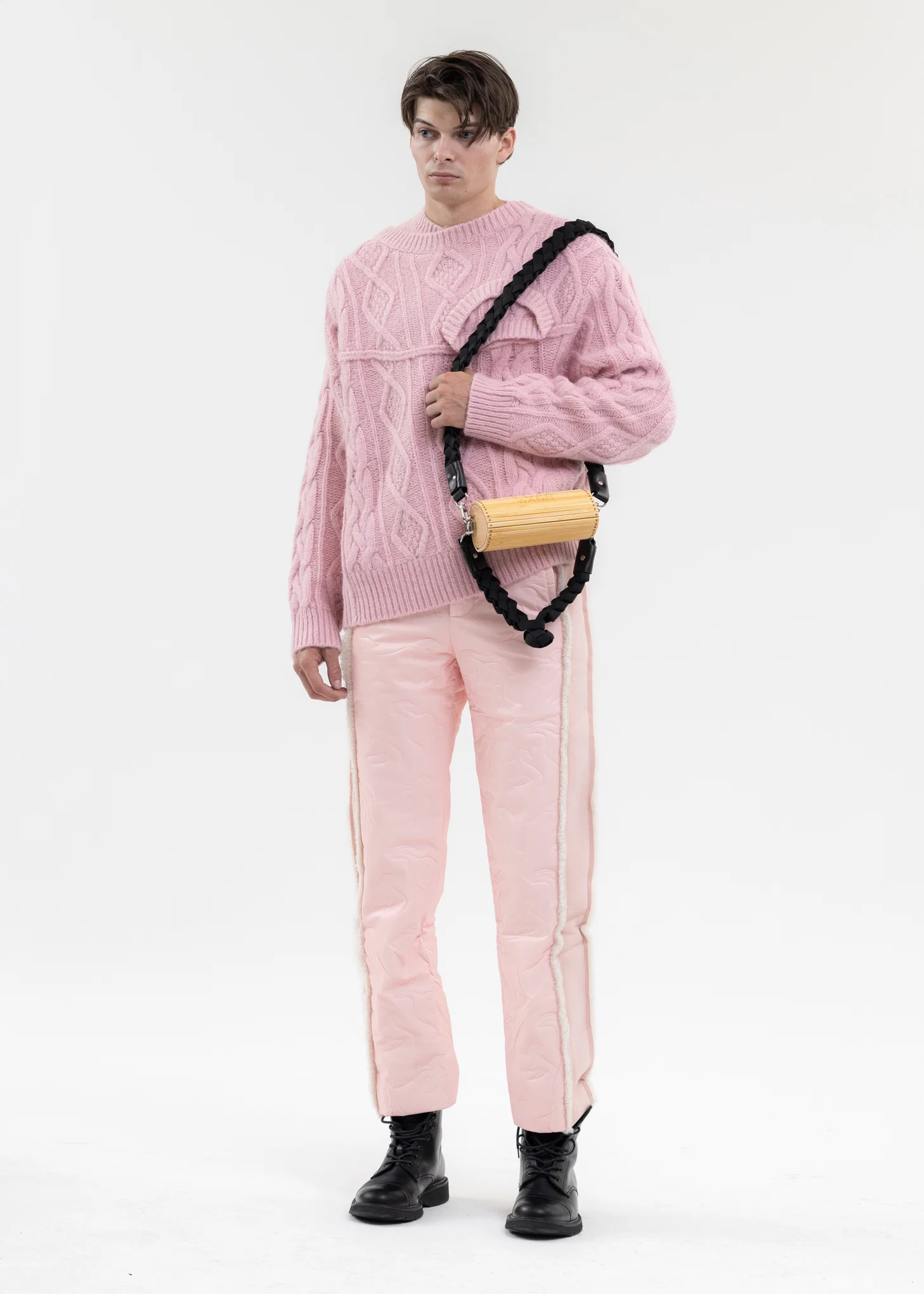 PINK QUILTED PHOENIX TROUSERS - Image 6