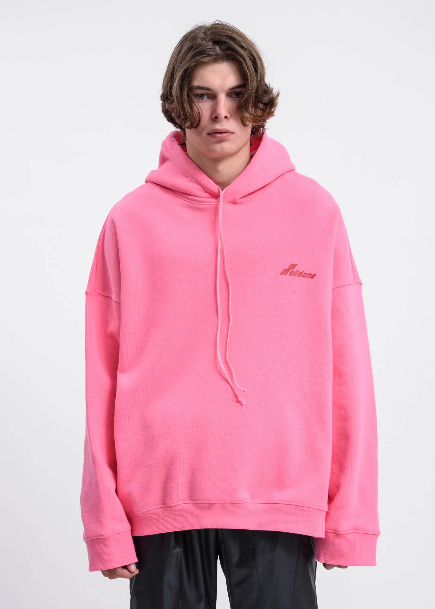 Pink Round Cut Out Hoodie