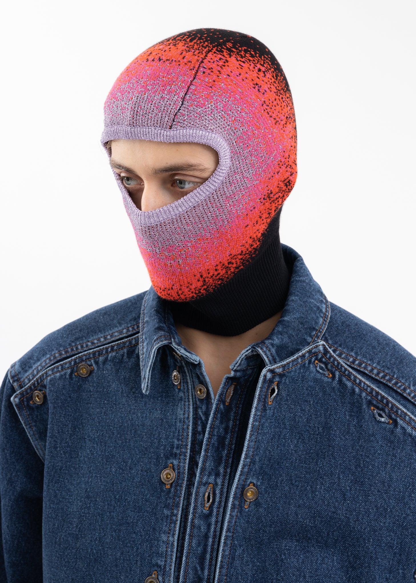PINK / SILVER / BLACK GRADIENT BALAKLAVA