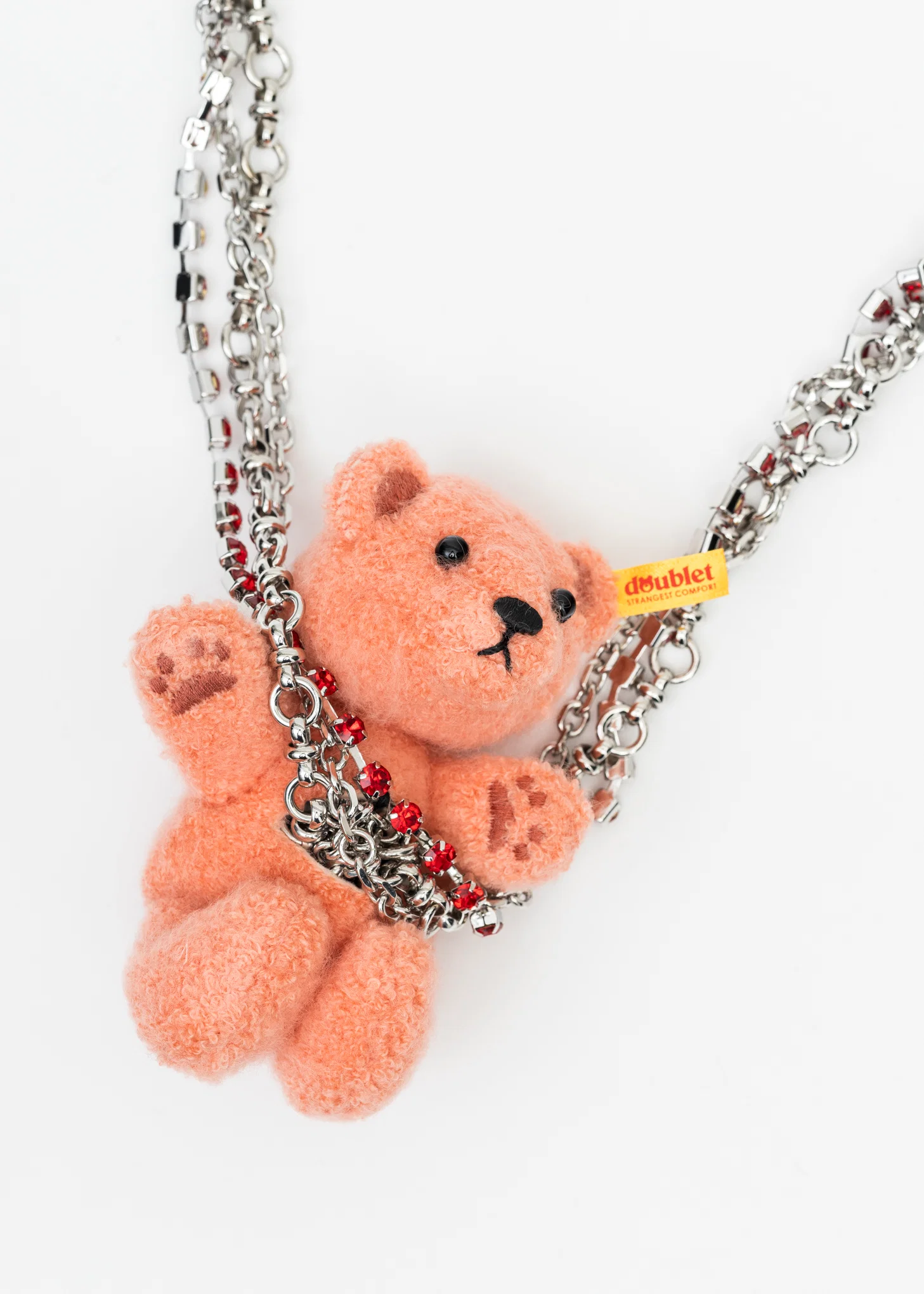 PINK STUFFED BEAR NECKLACE - Image 4