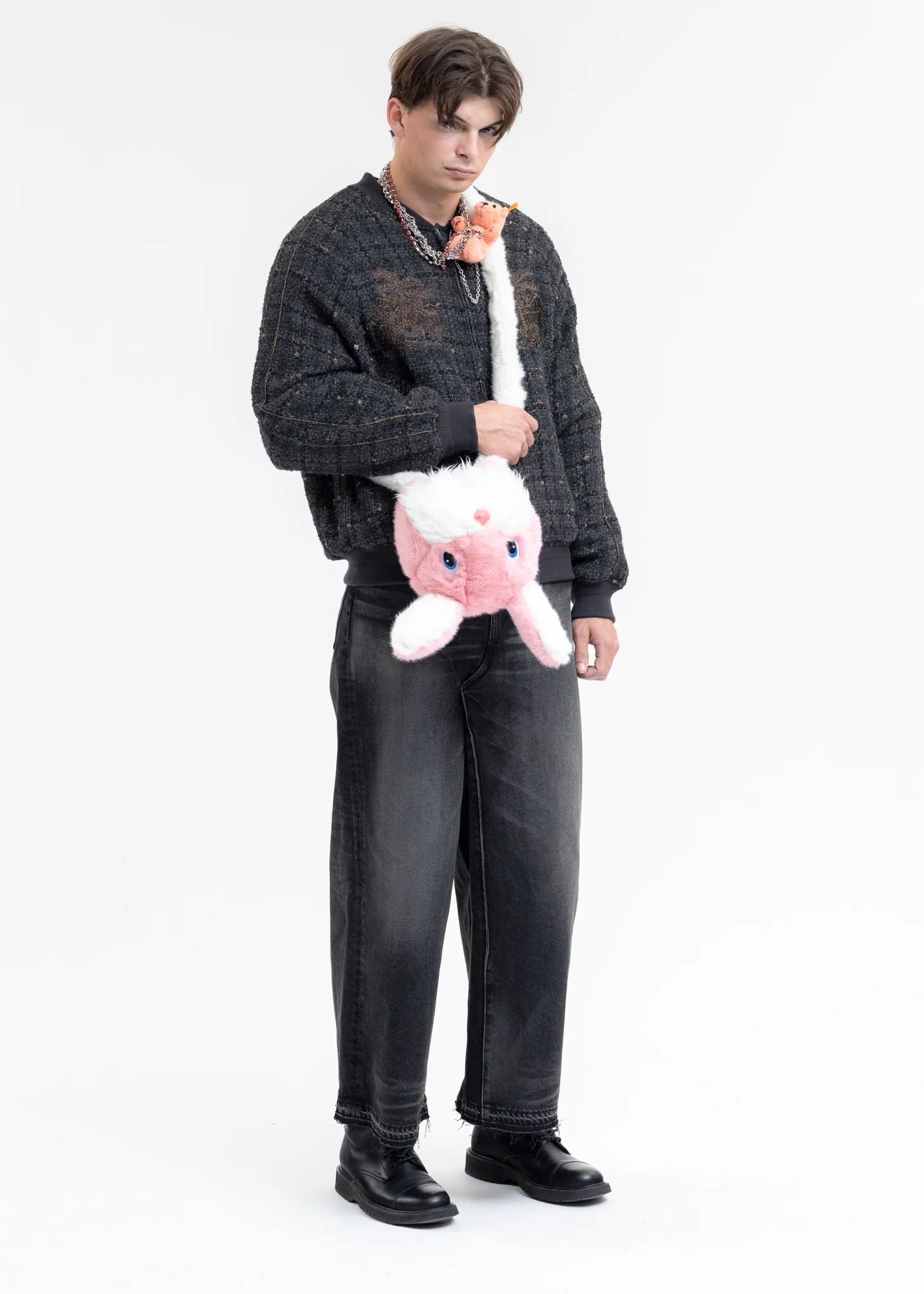 PINK STUFFED BEAR NECKLACE - Image 5