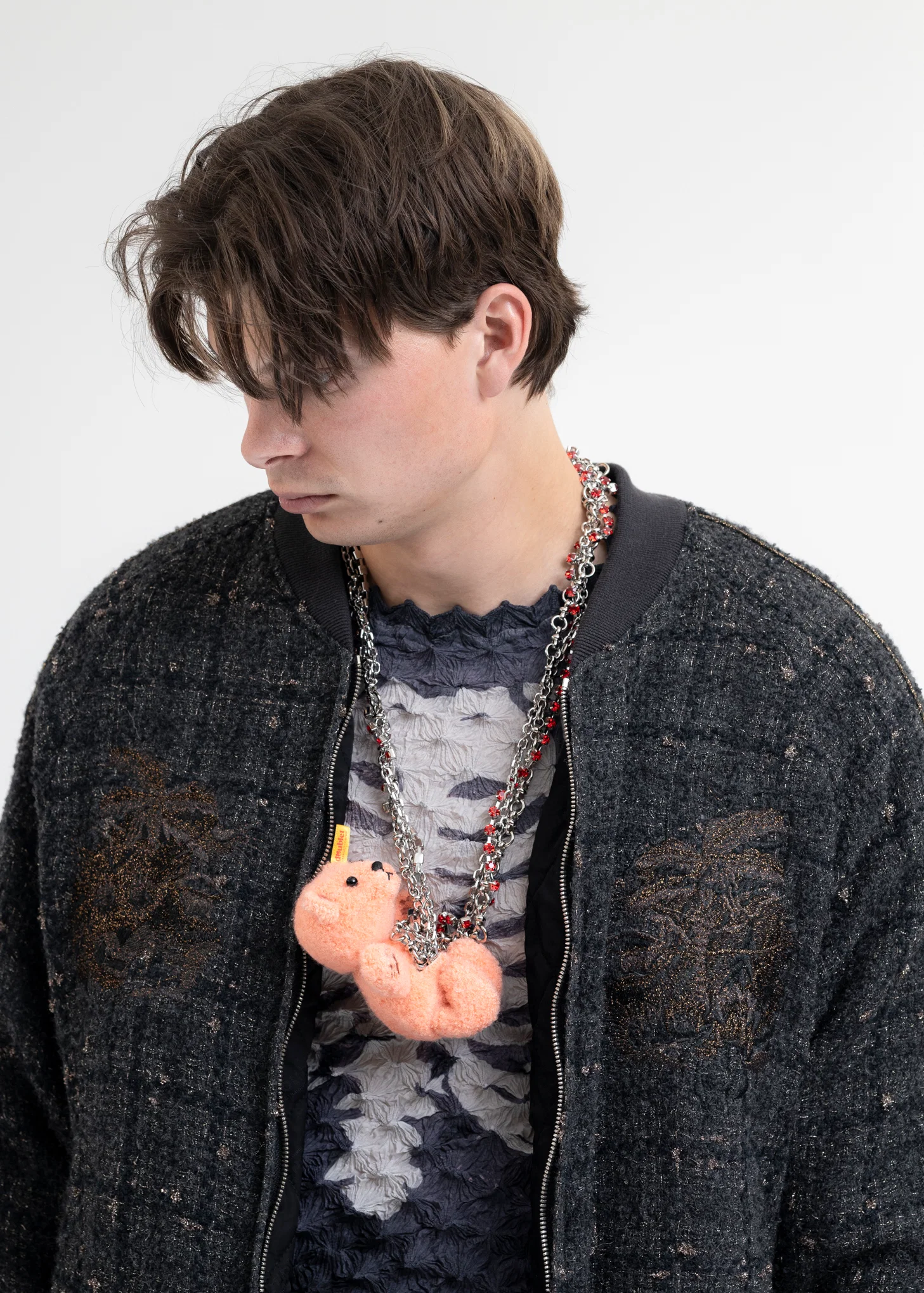 PINK STUFFED BEAR NECKLACE - Image 7