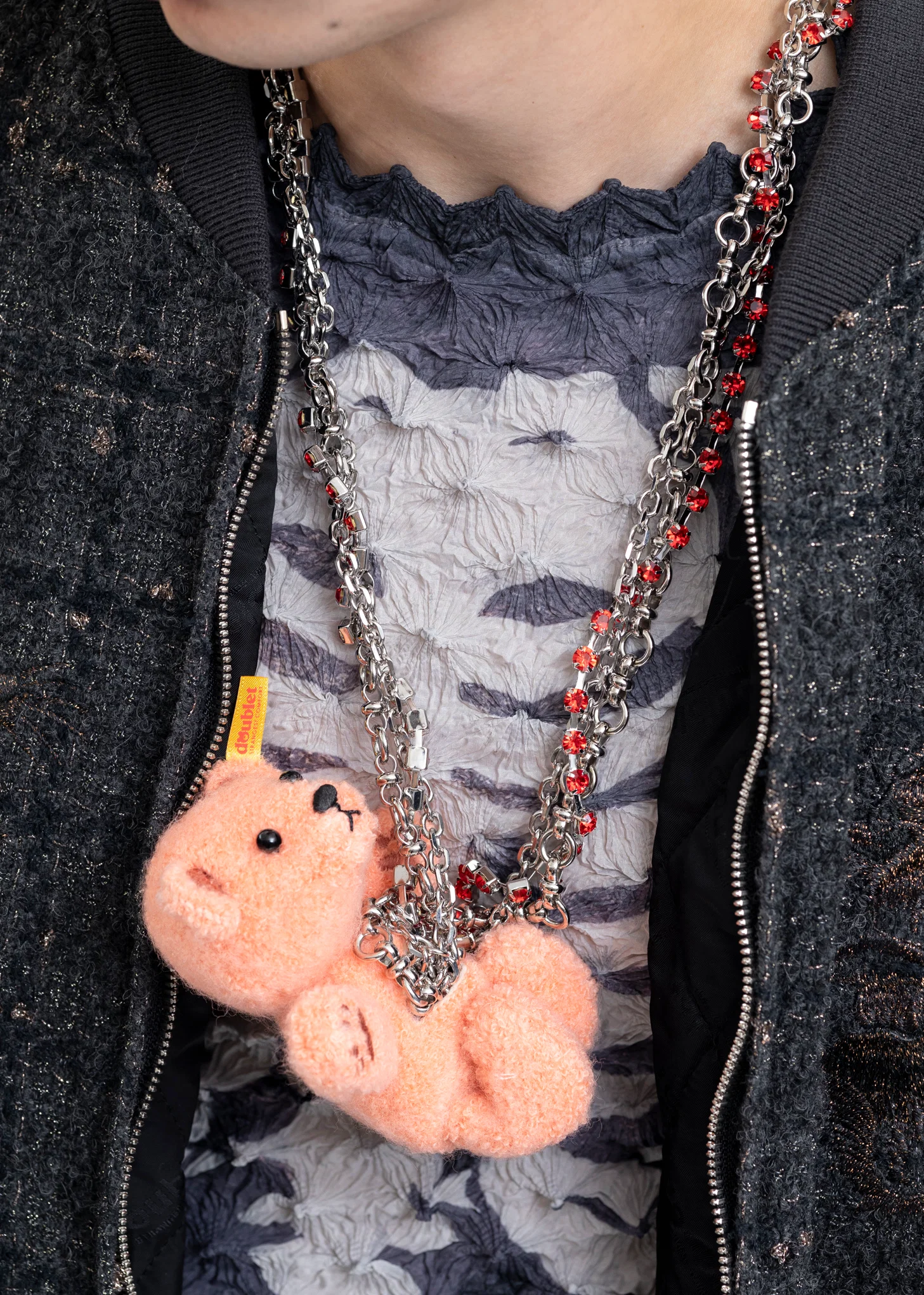 PINK STUFFED BEAR NECKLACE - Image 8