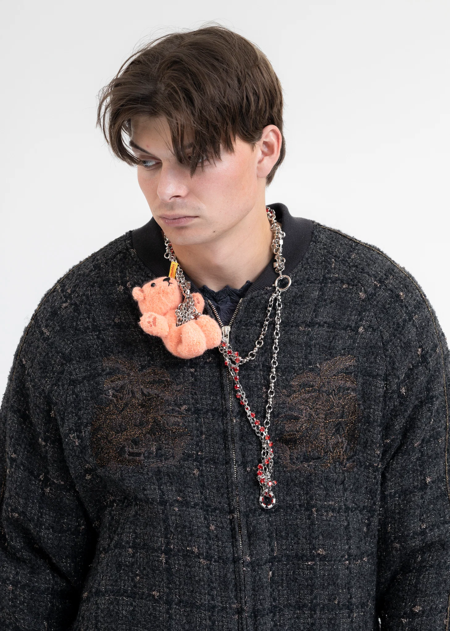 PINK STUFFED BEAR NECKLACE - Image 9