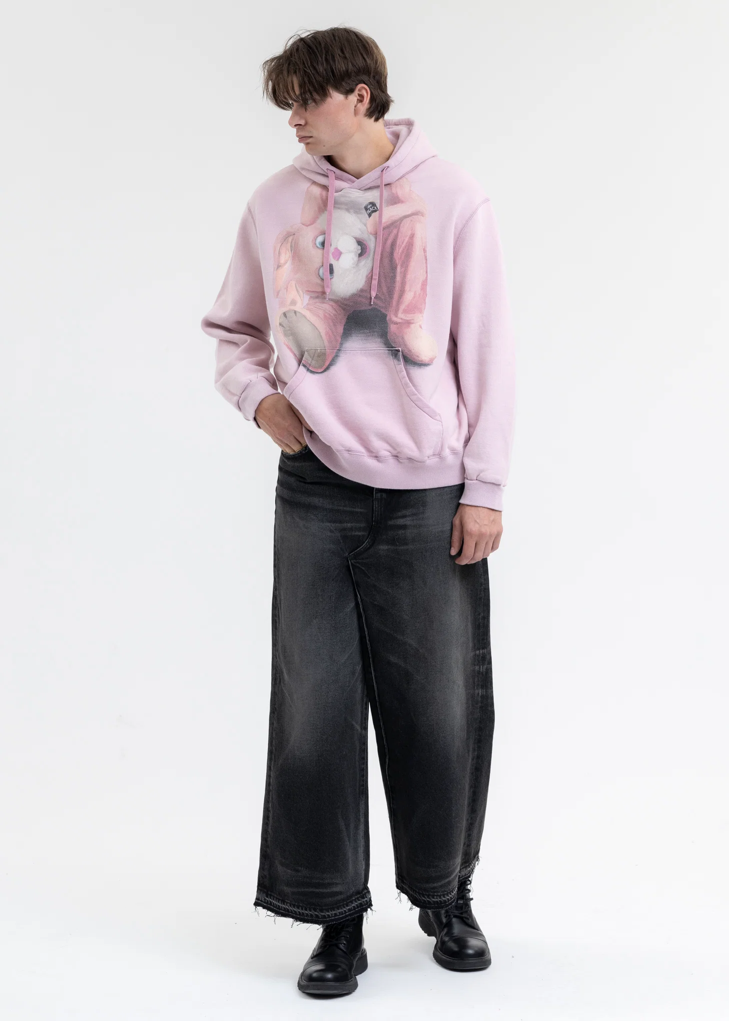 PINK STUFFED RABBIT DURING BREAK HOODIE - Image 5