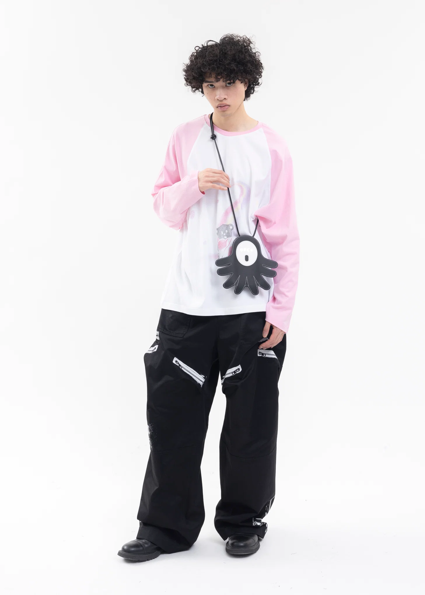 PINK TEDDY BEAR PRINT LONG-SLEEVED T-SHIRT - Image 6
