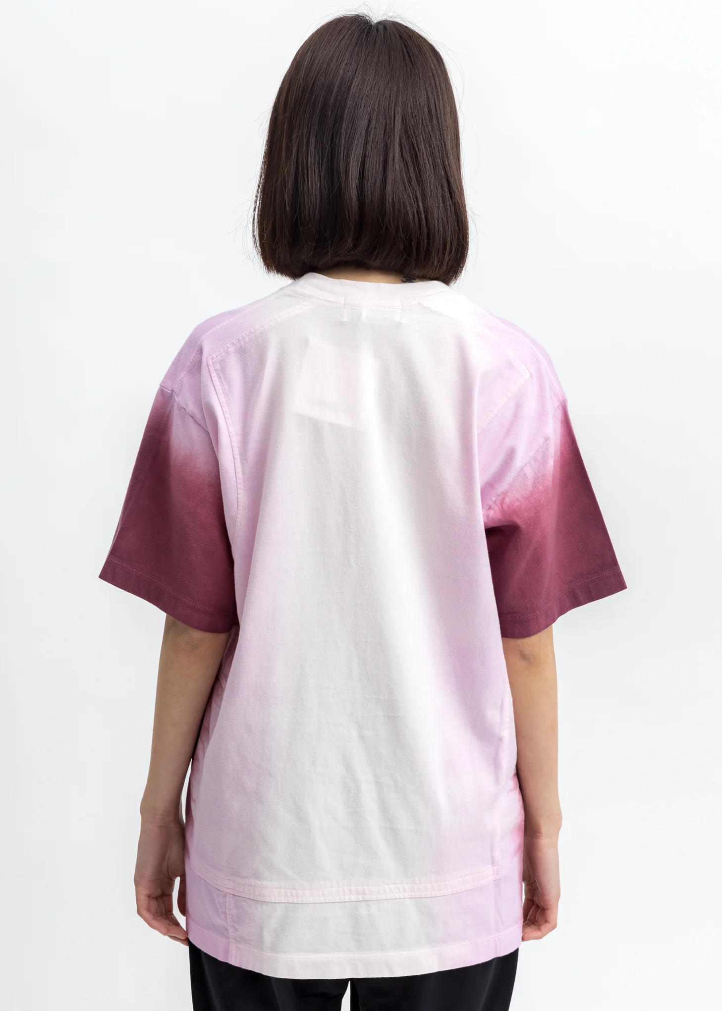 Pink Tie Dye Paneled T-Shirt - Image 3