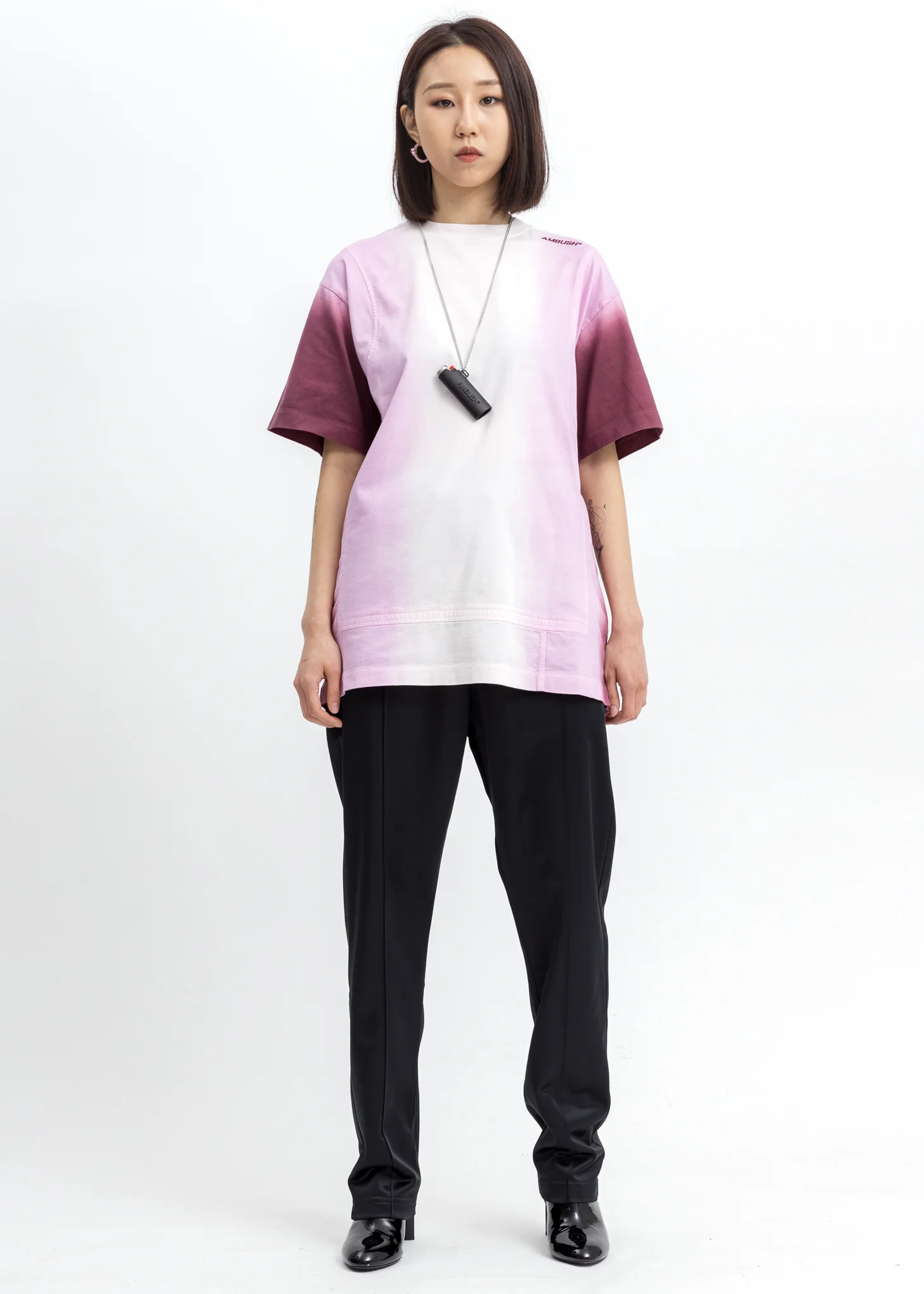 Pink Tie Dye Paneled T-Shirt - Image 4