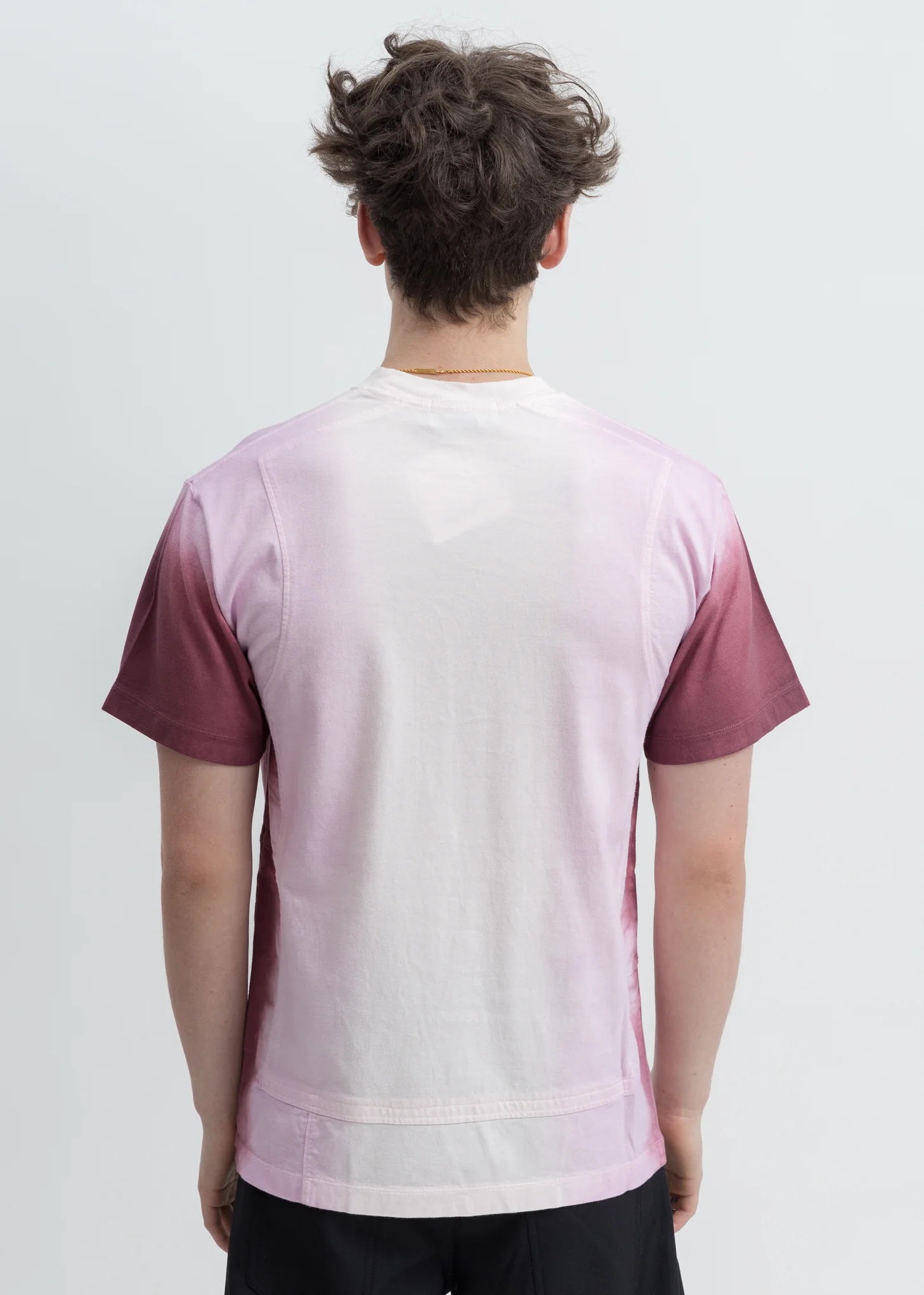Pink Tie Dye Paneled T-Shirt - Image 2