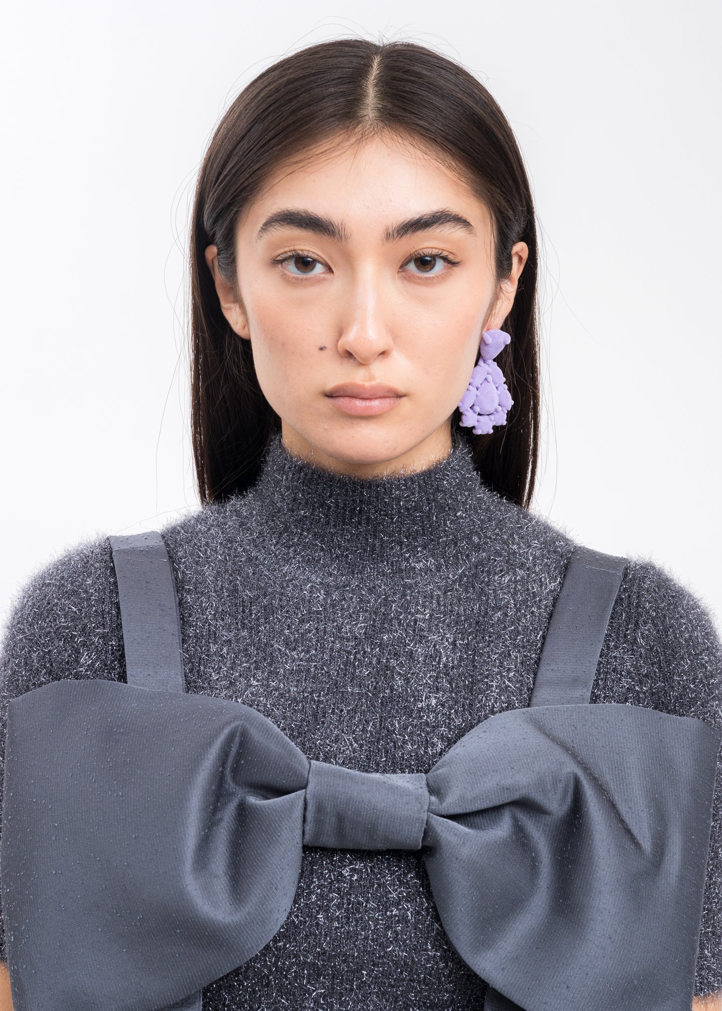 Pink Velvet Jewelry Like Earring - Image 3