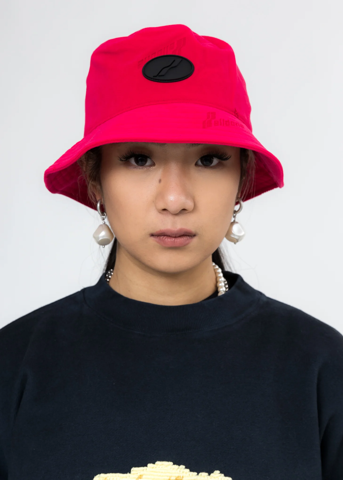 Pink Velvet Logo Bucket Hat