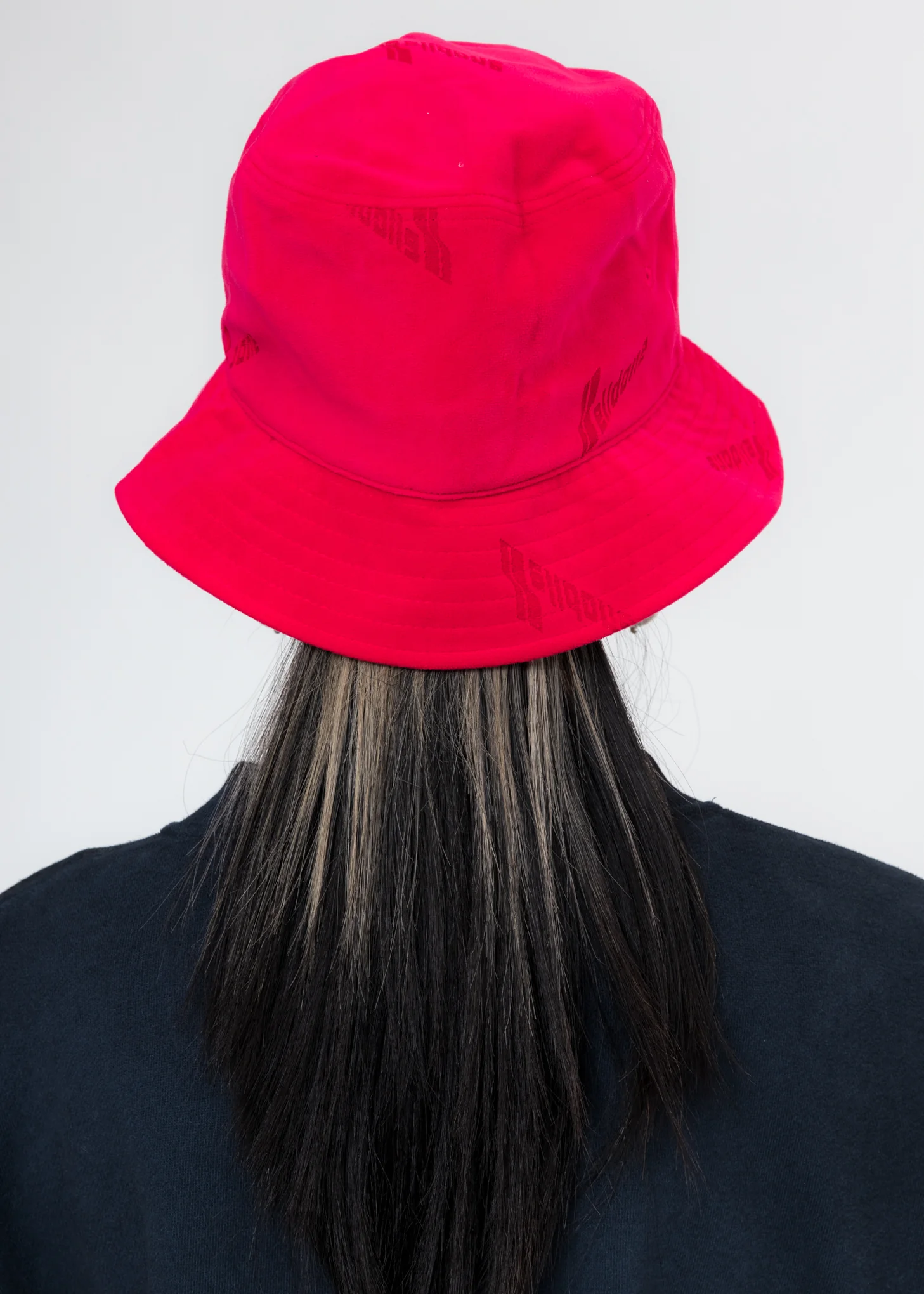 Pink Velvet Logo Bucket Hat - Image 2