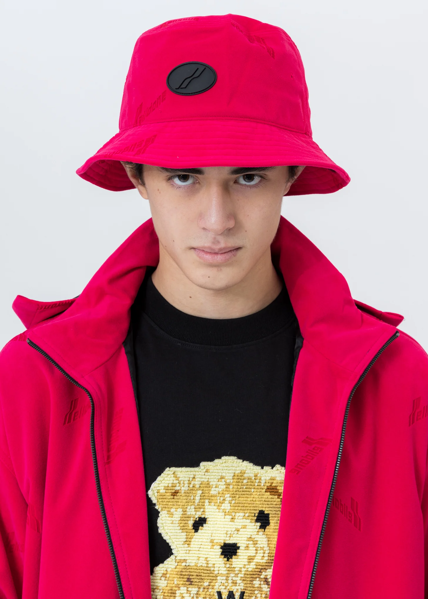 Pink Velvet Logo Bucket Hat