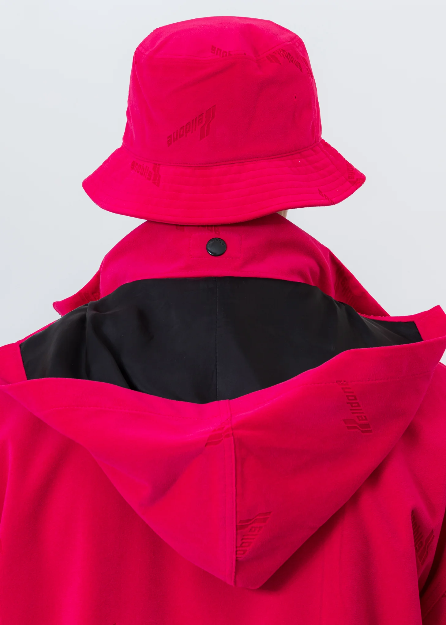 Pink Velvet Logo Bucket Hat - Image 3