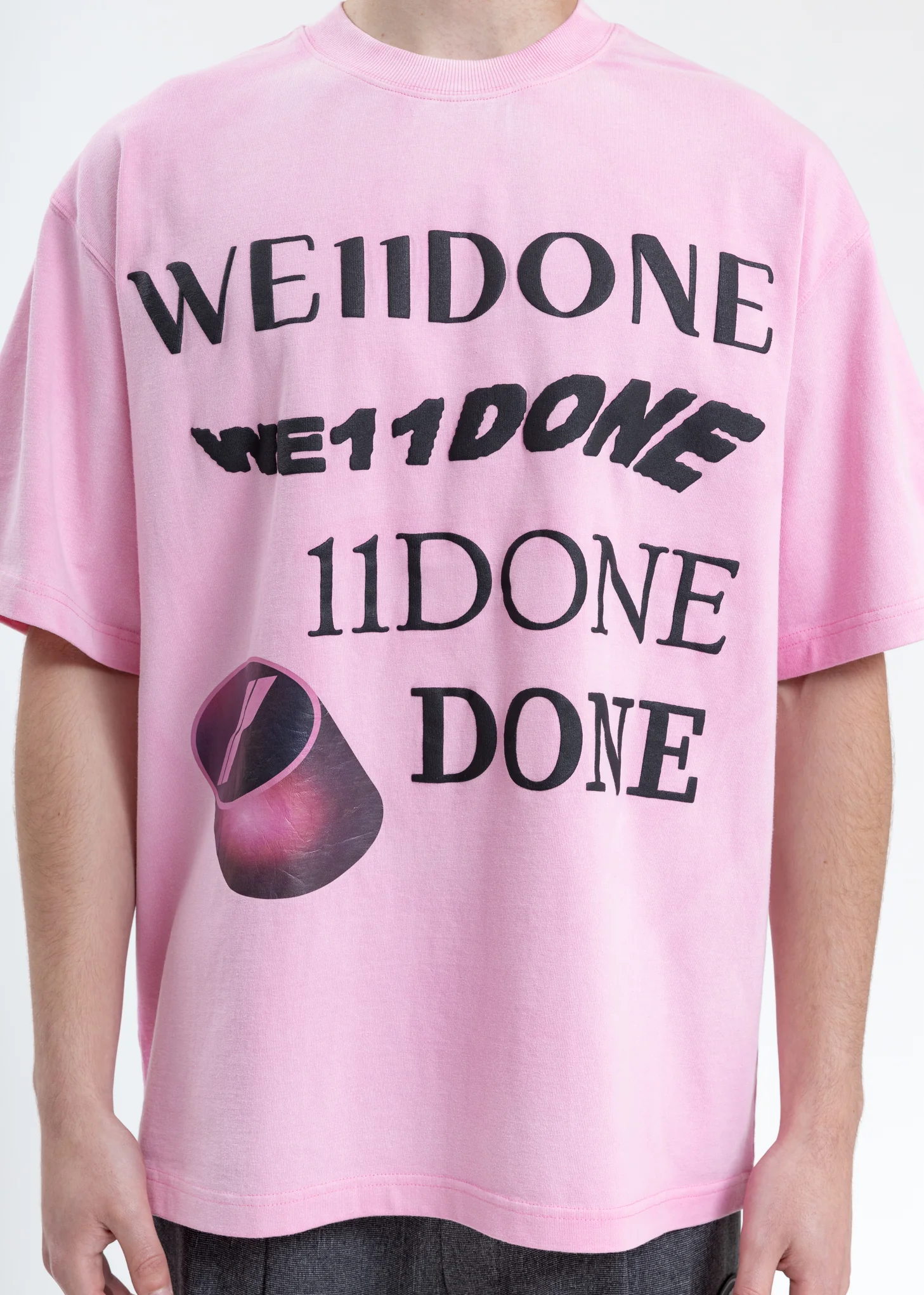 Pink Washed Logo T-Shirt - Image 2