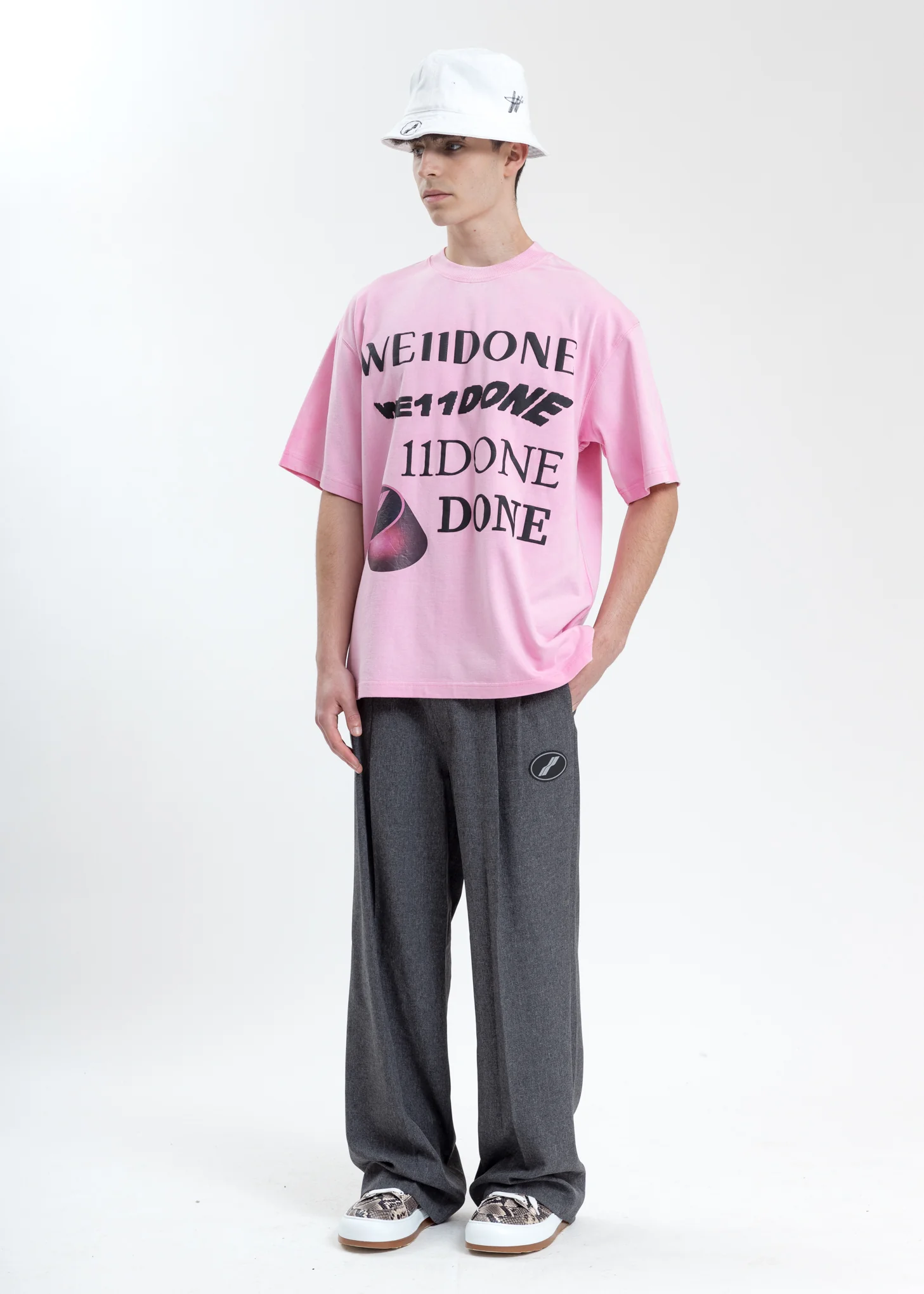 Pink Washed Logo T-Shirt - Image 5