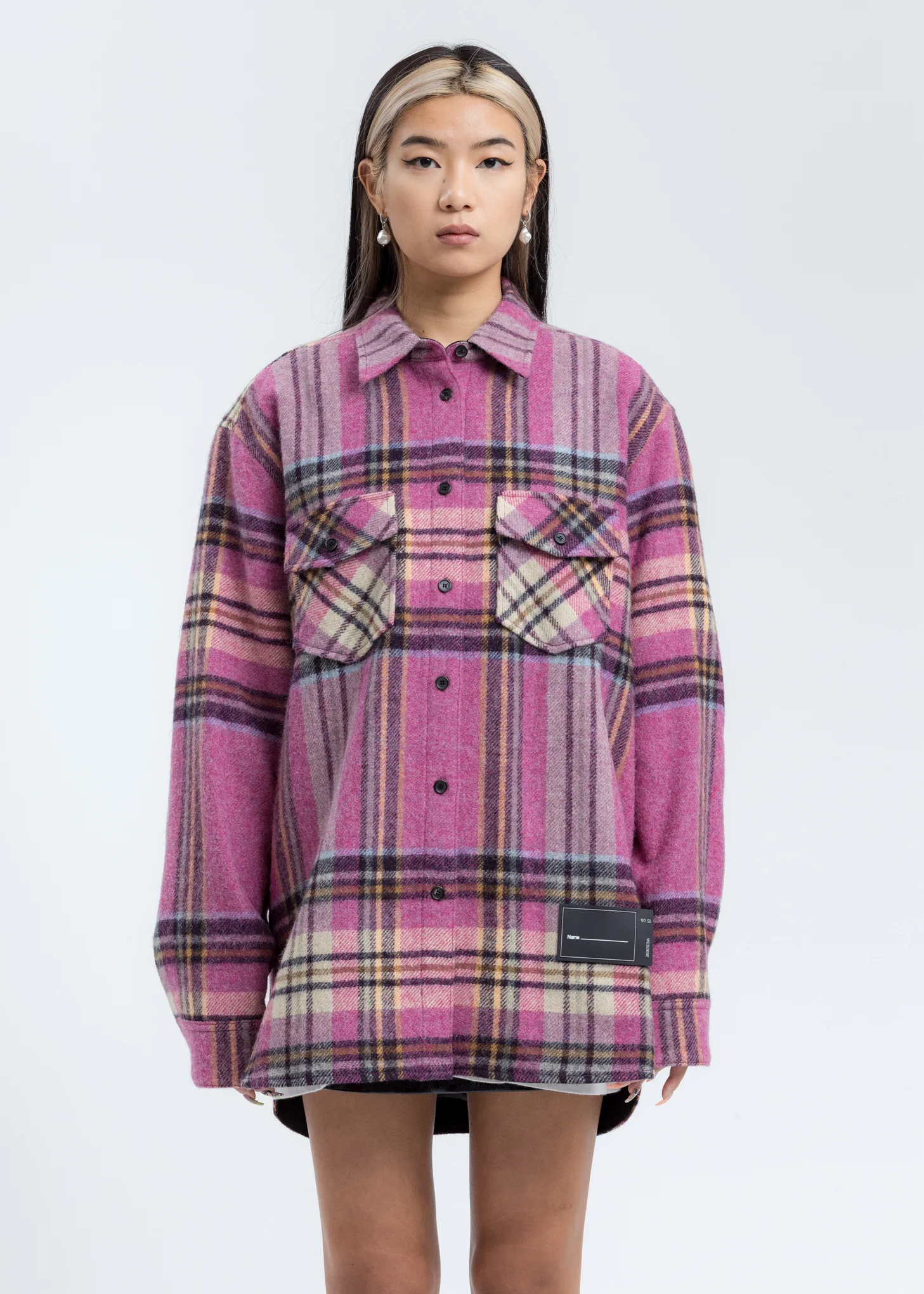 Pink WD English Check Shirt