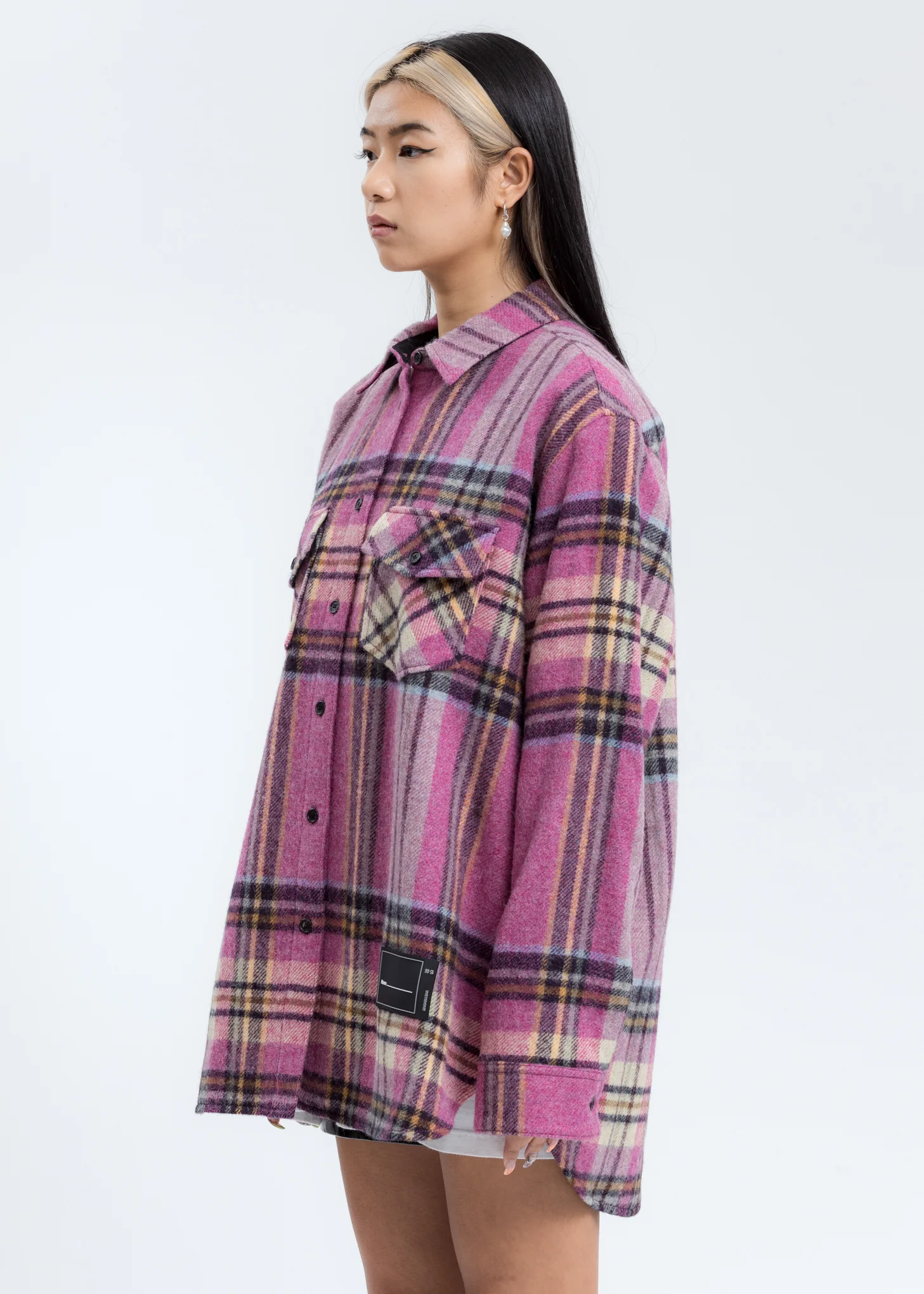 Pink WD English Check Shirt - Image 2